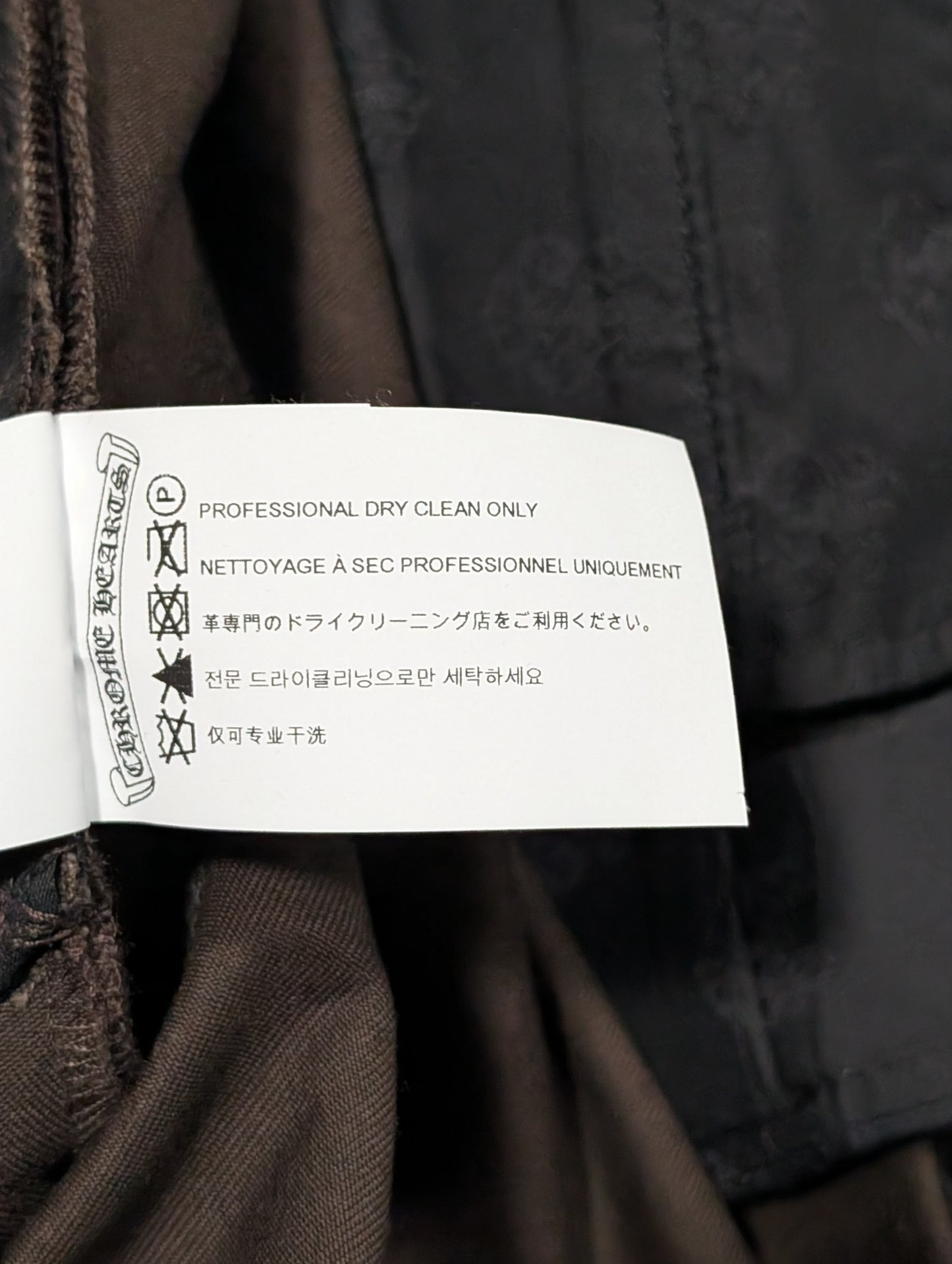 Cheetah Cross Patch Chino Pants Brown