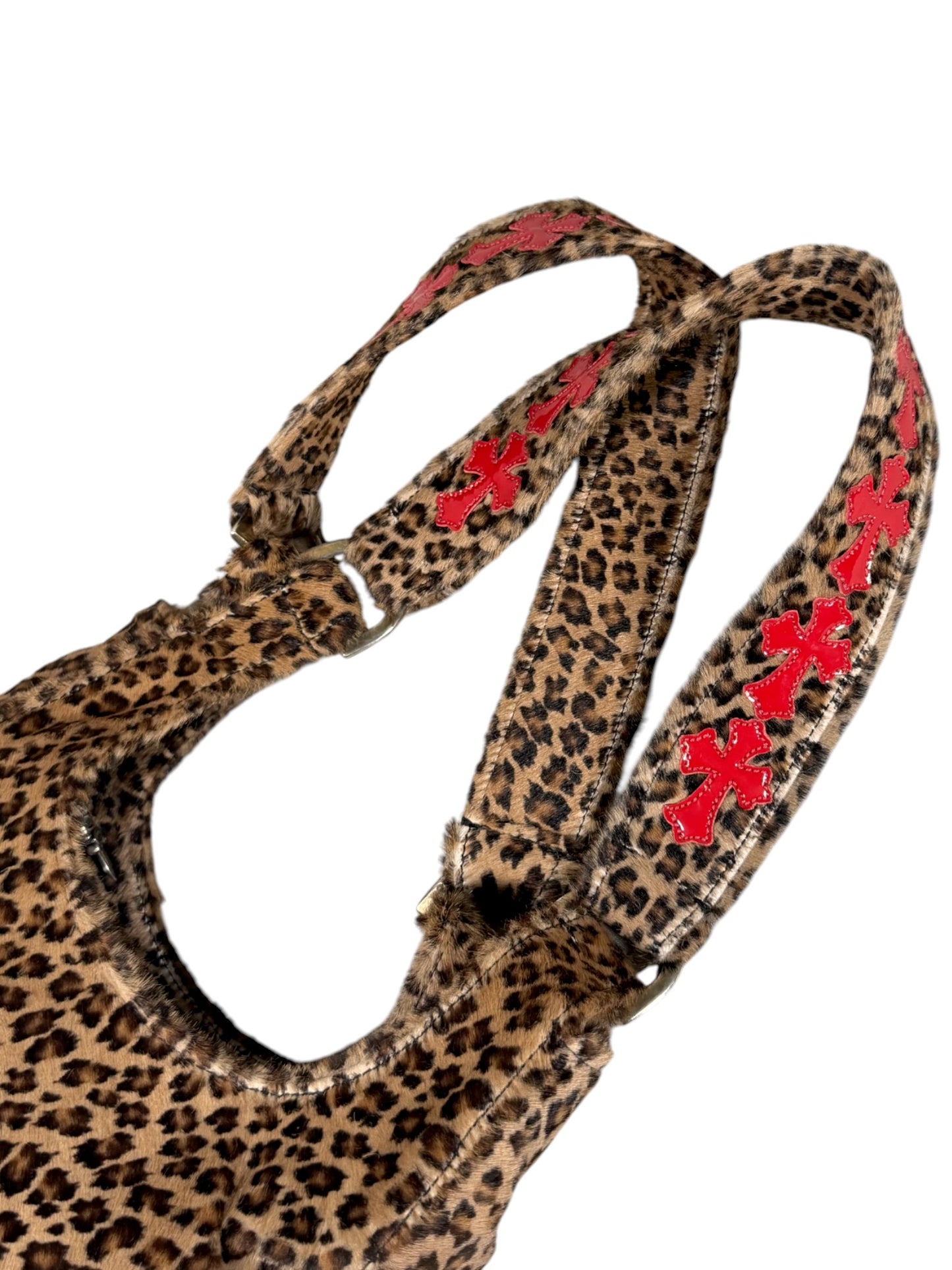 Red Cross Patch Cheetah Nip & Tuck Handbag