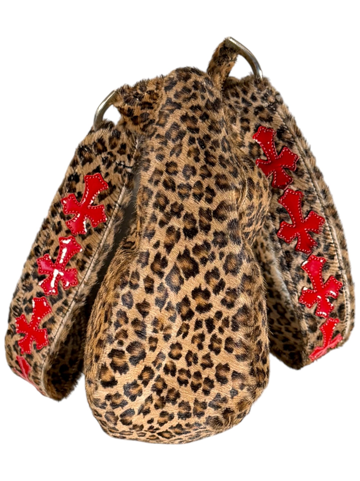 Red Cross Patch Cheetah Nip & Tuck Handbag
