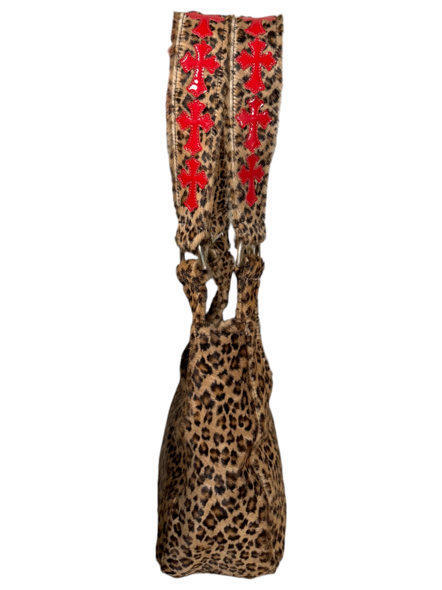 Red Cross Patch Cheetah Nip & Tuck Handbag