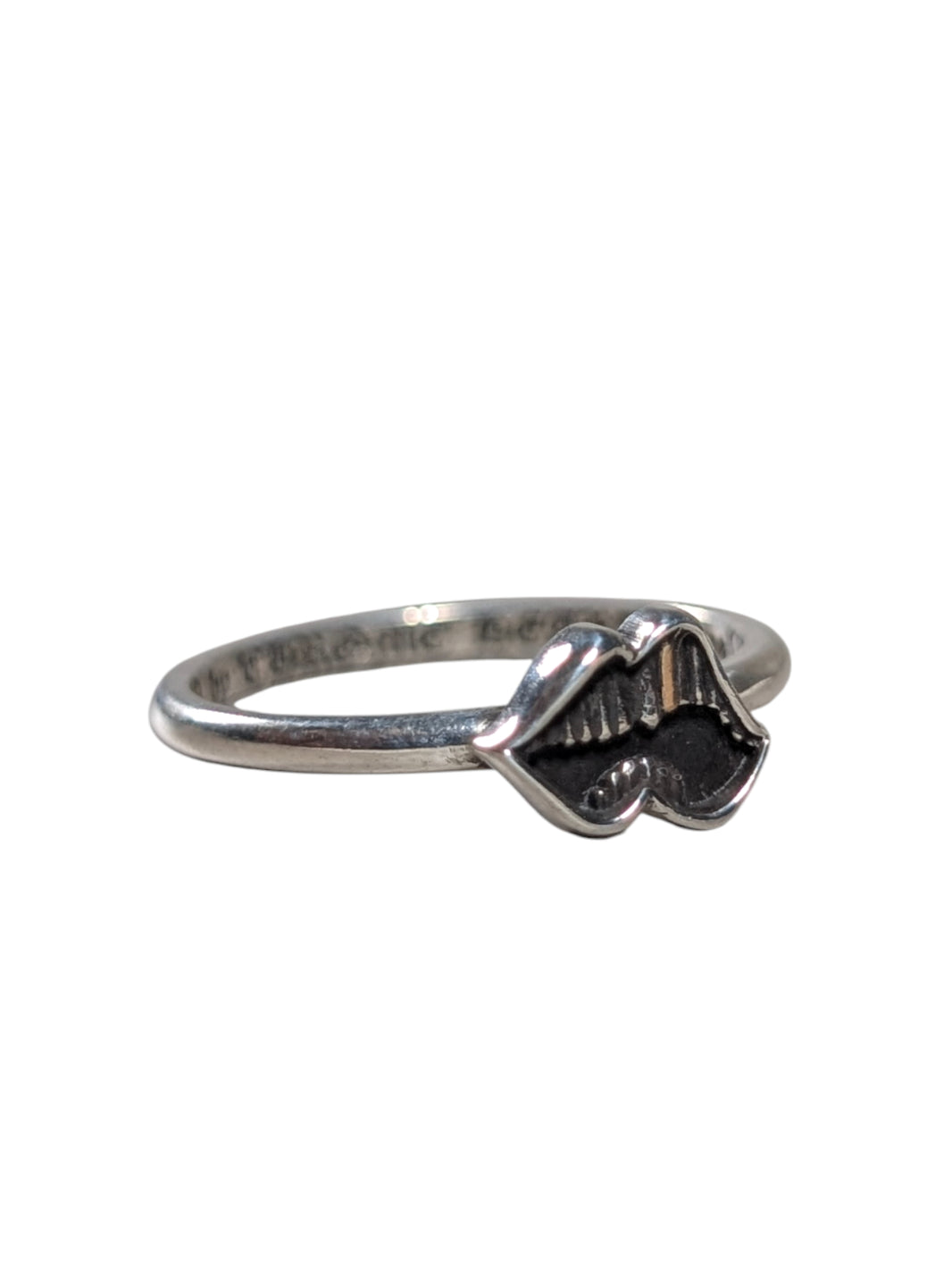Chrome Hearts Silver Matty Boy Bubblegum Chomper Ring Gold Tooth Sterling Silver Hardware