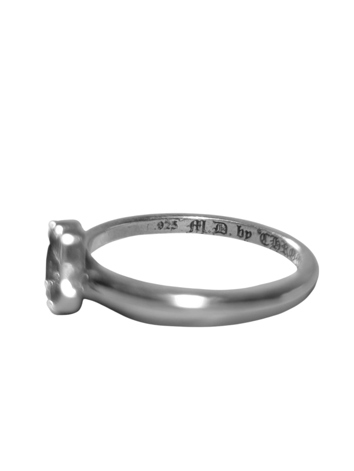 Silver Matty Boy Bubblegum Chomper Ring Gold Tooth