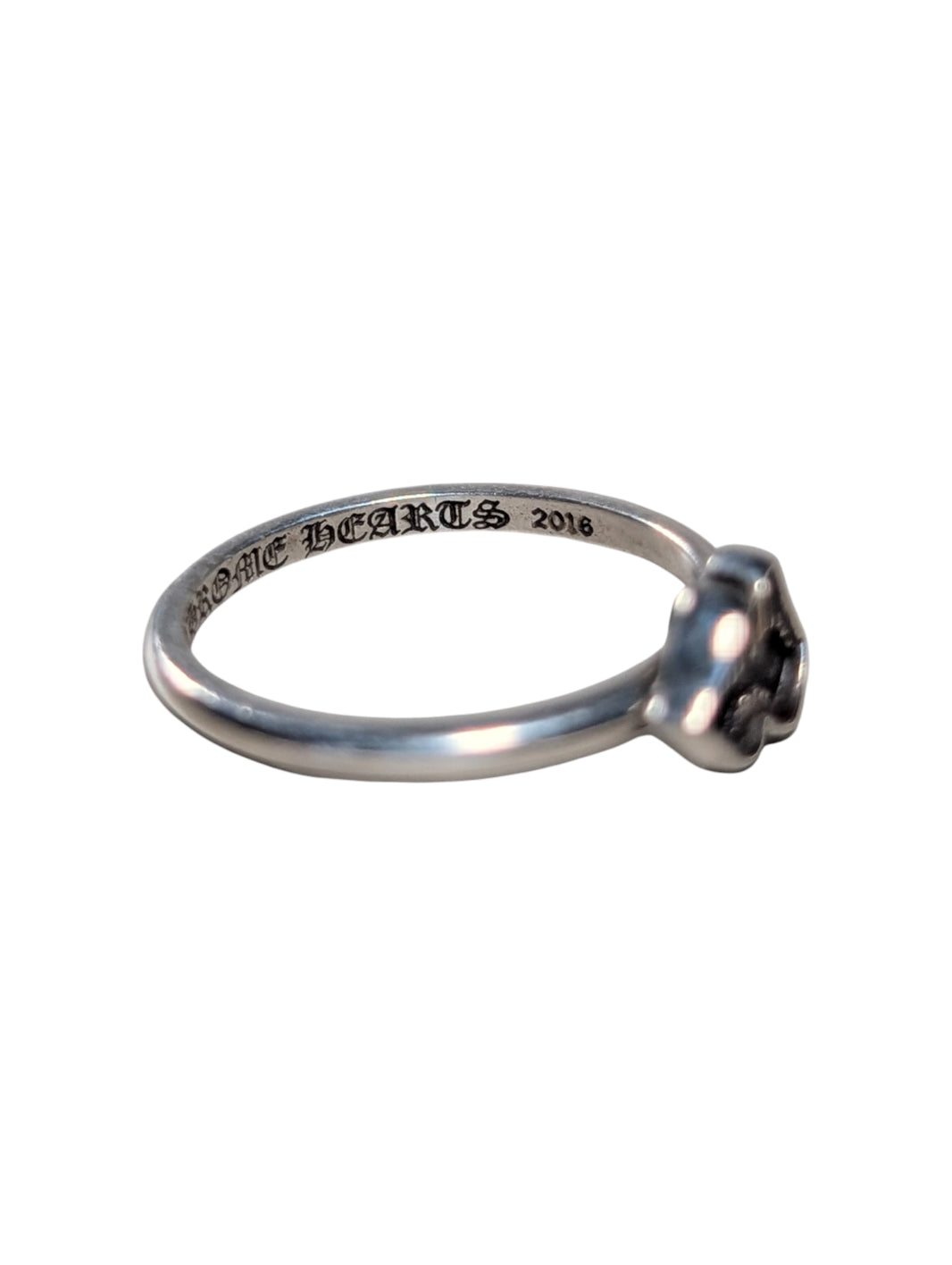 Chrome Hearts Silver Matty Boy Bubblegum Chomper Ring Gold Tooth Authenticated Designer