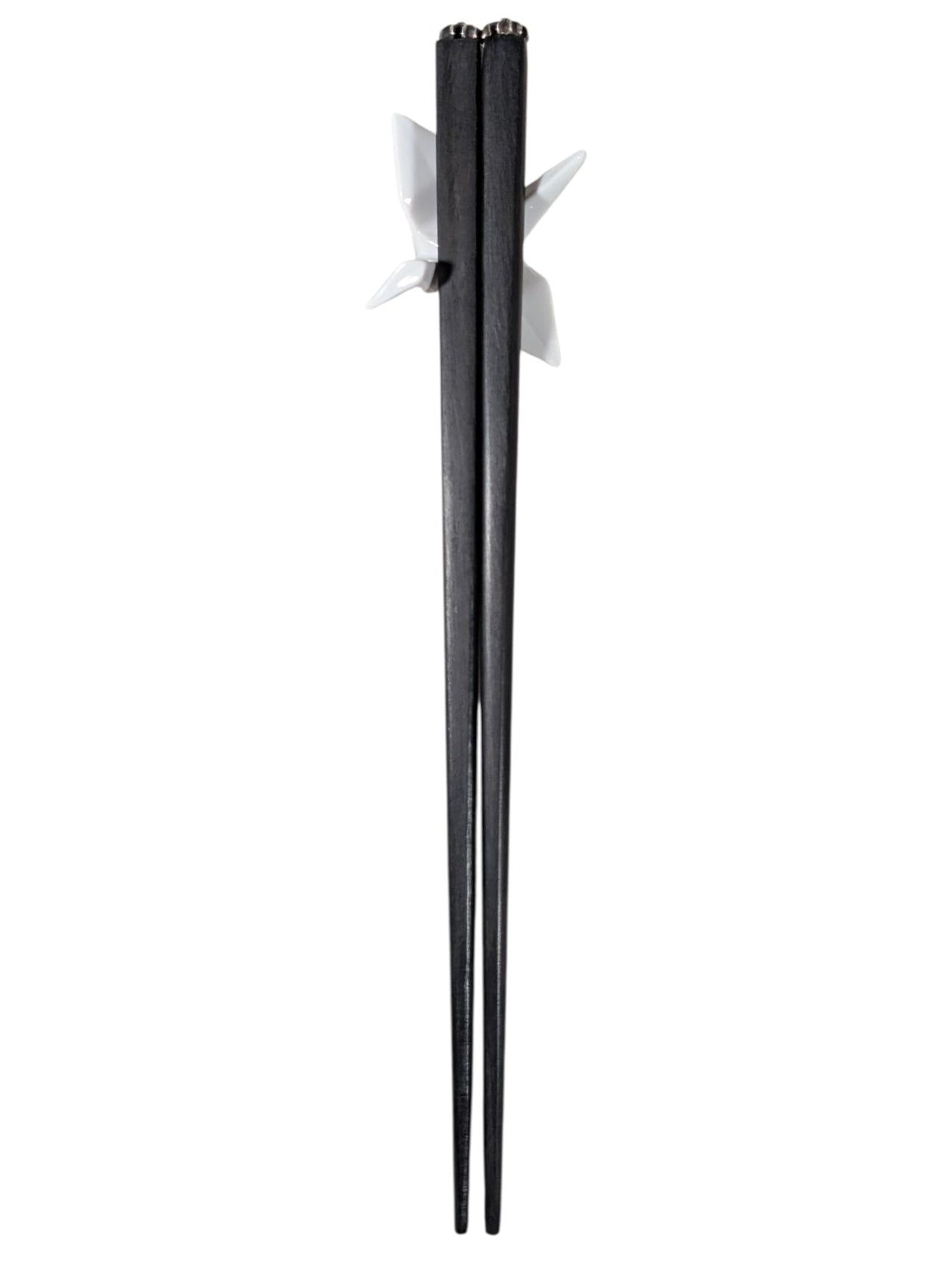 Ebony Wood Chopsticks Silver Cross Plus