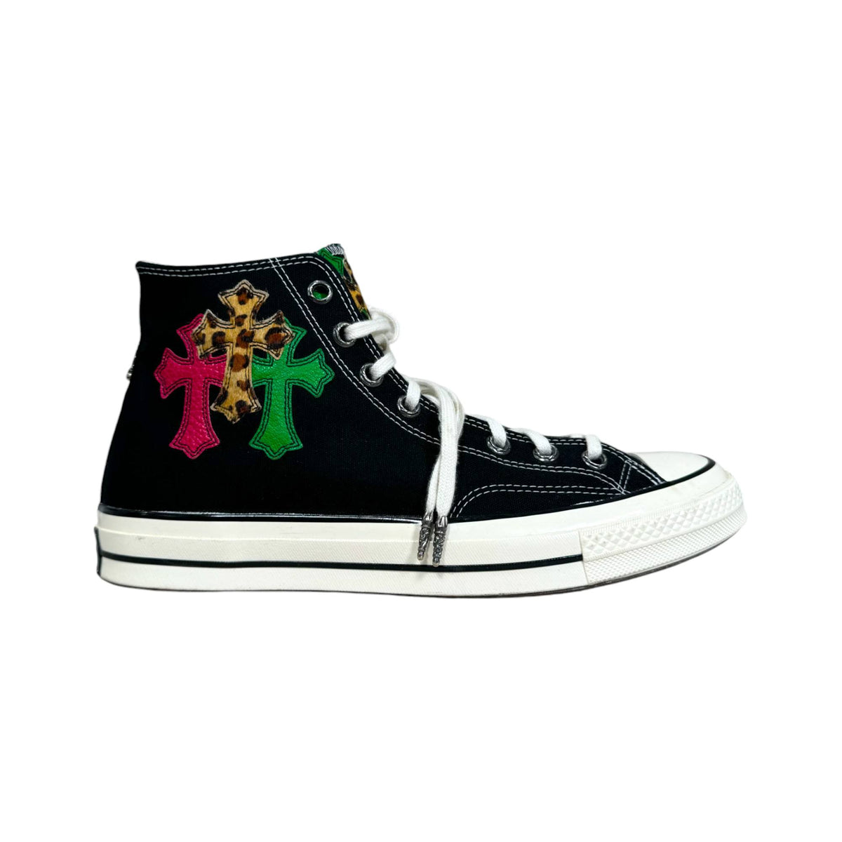 Multi Color Cross Patch Converse Chuck Taylor by Chrome Hearts 