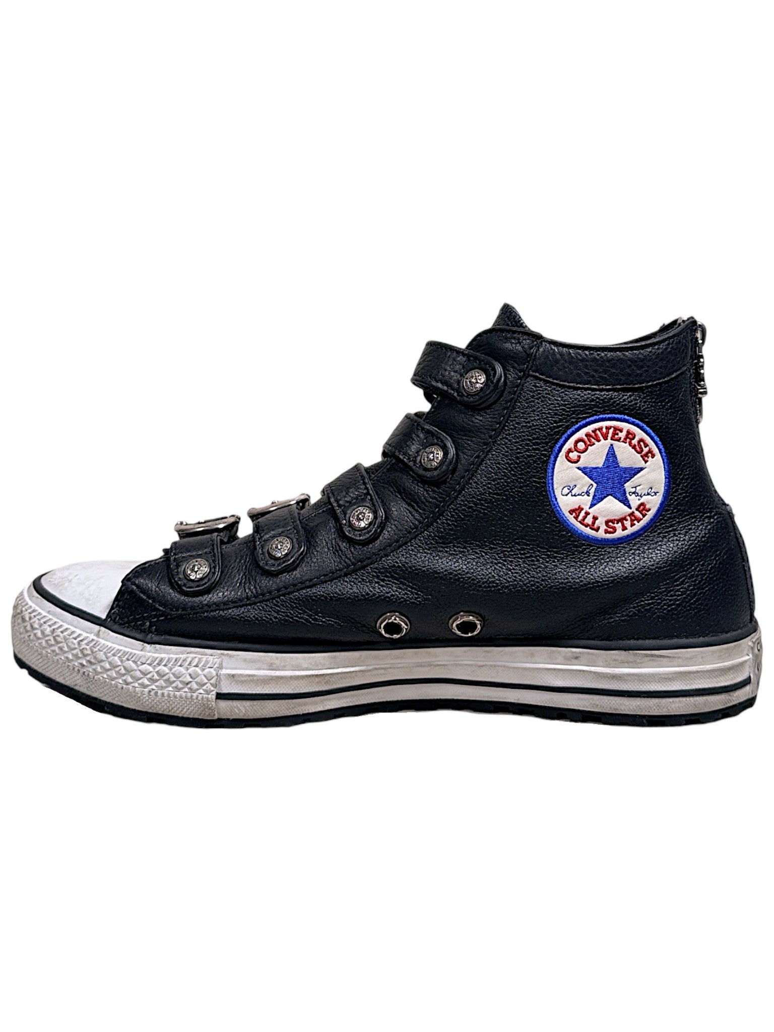 Chrome Hearts Gunslinger Buckle Leather Converse Black Hand-Selected Collector Piece