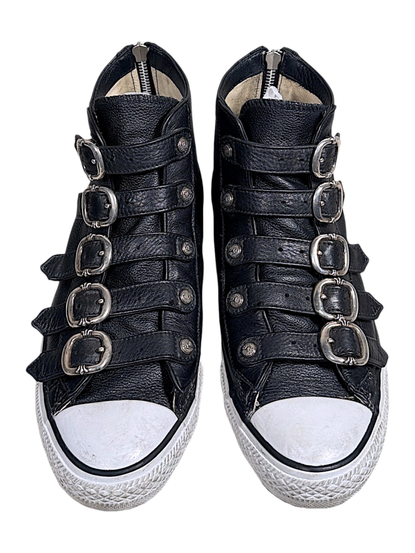 Chrome Hearts Gunslinger Buckle Leather Converse Black Archival