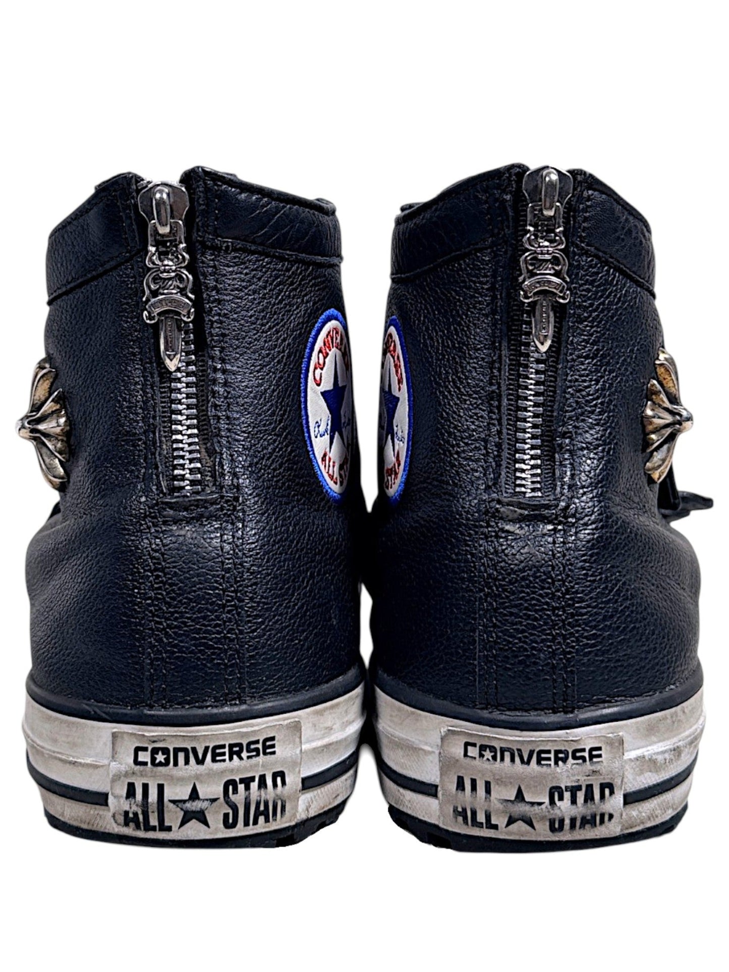 Chrome Hearts Gunslinger Buckle Leather Converse Black Verified YP Collective
