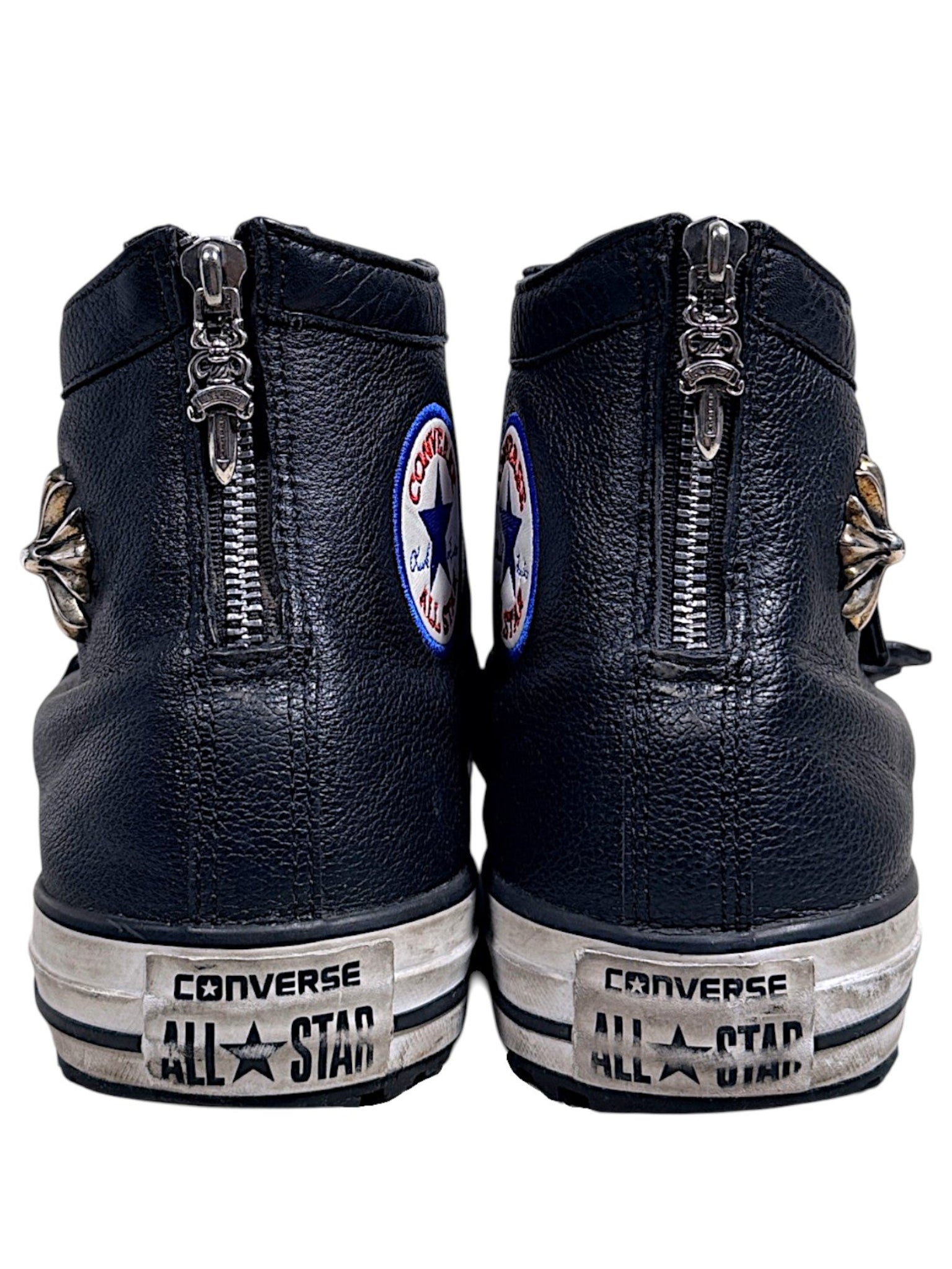 Chrome Hearts Gunslinger Buckle Leather Converse Black Verified YP Collective