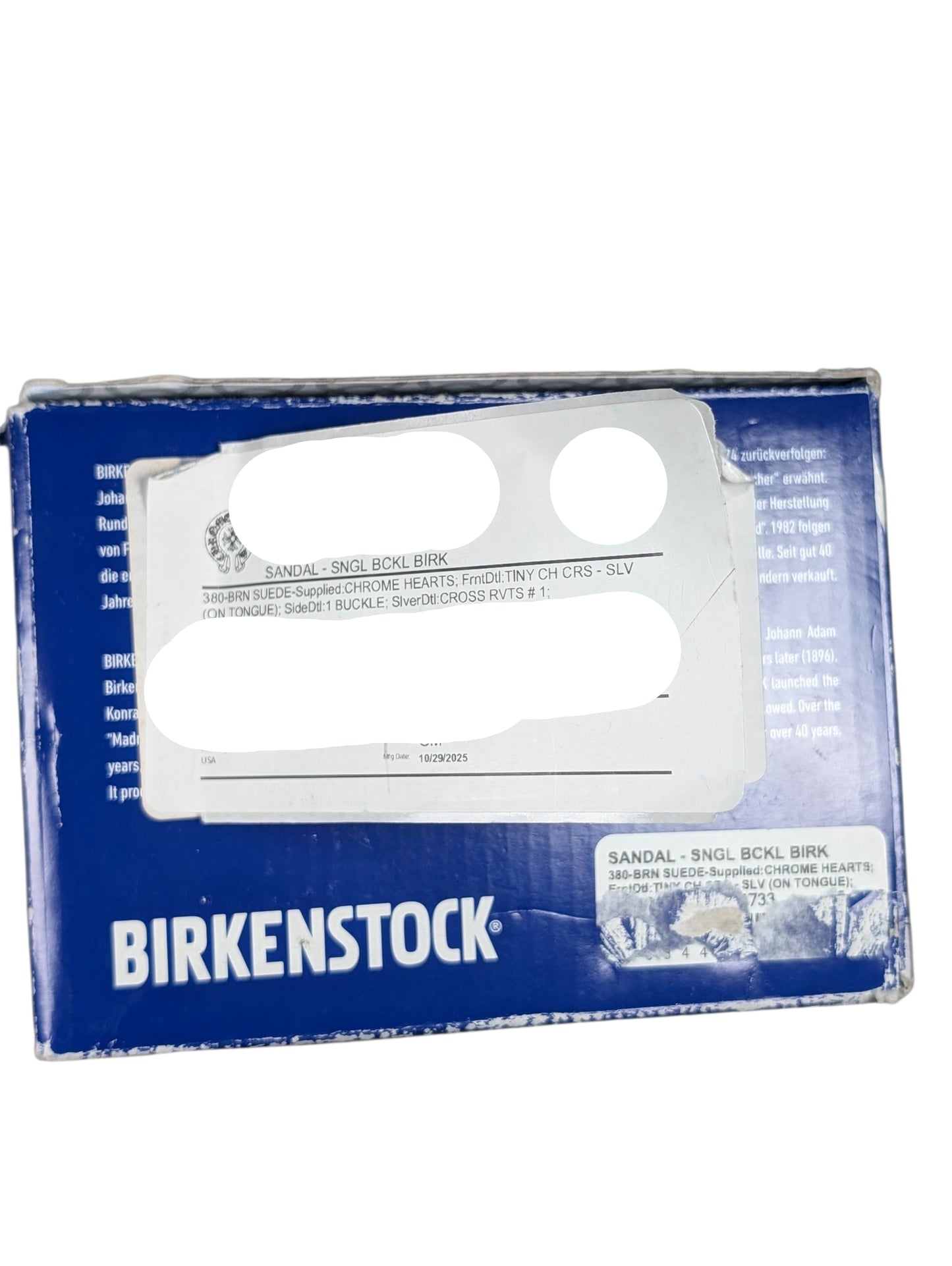 chrome hearts birkenstock boston