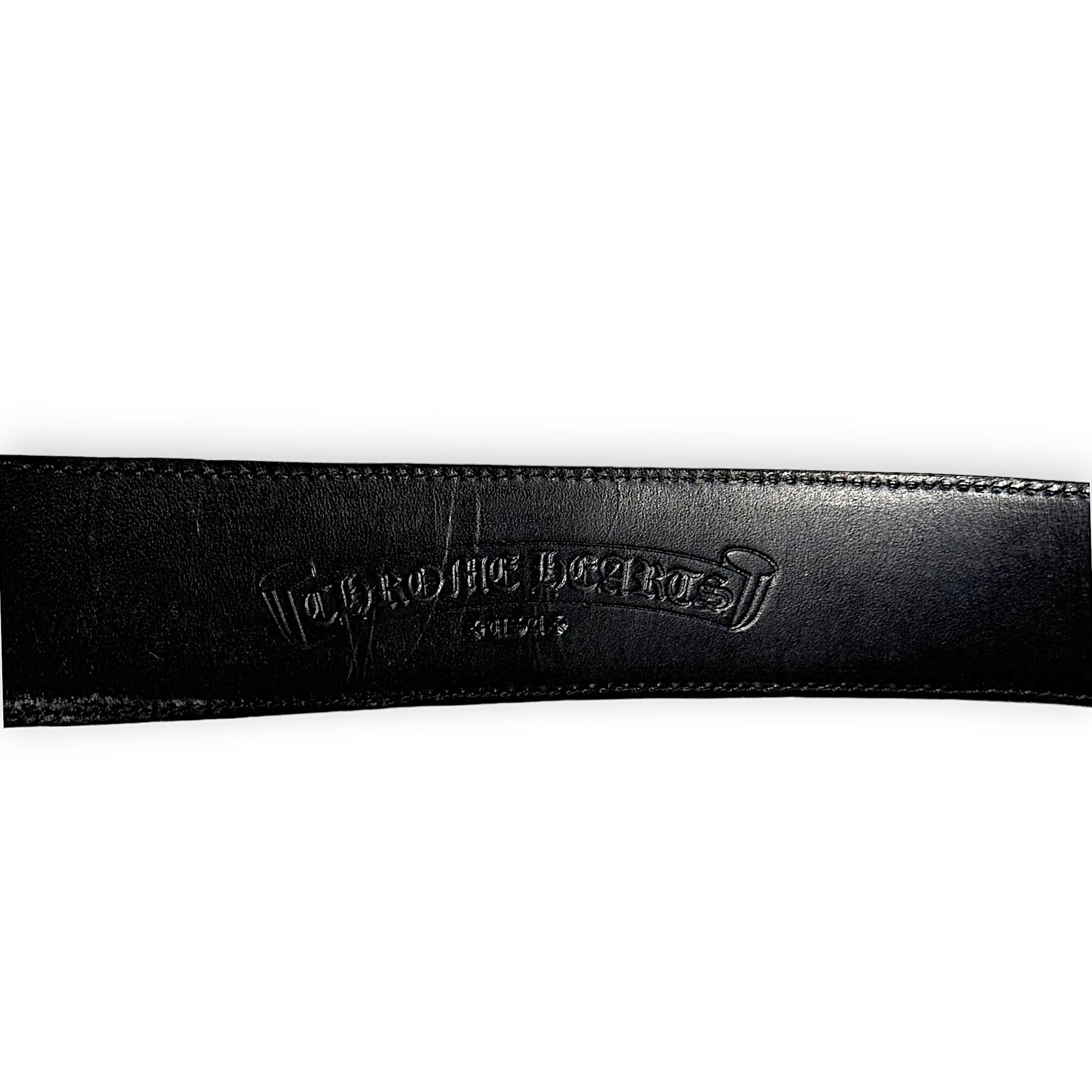 Black Chrome Hearts belt