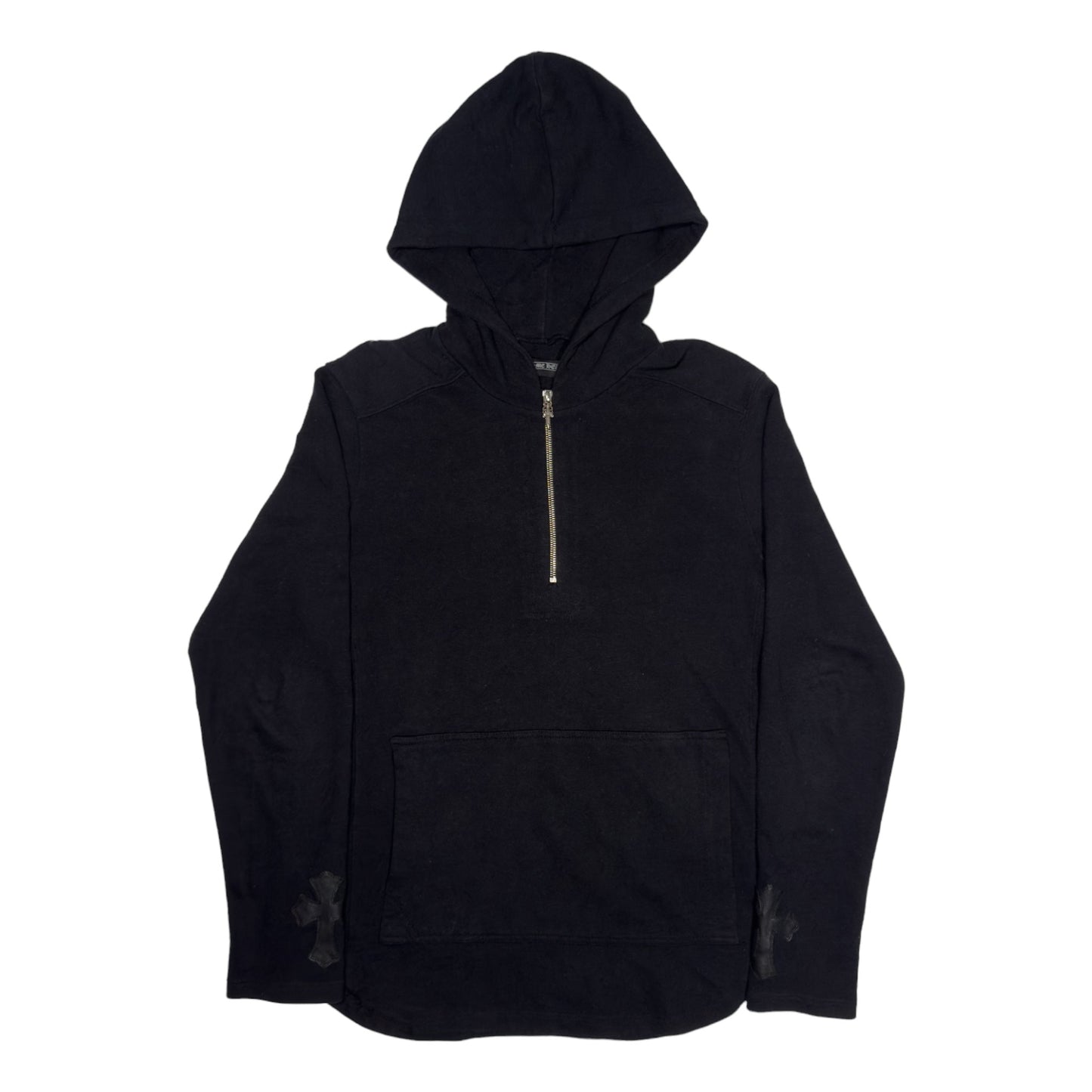 Vintage Half Zip Cross Patch Hoodie