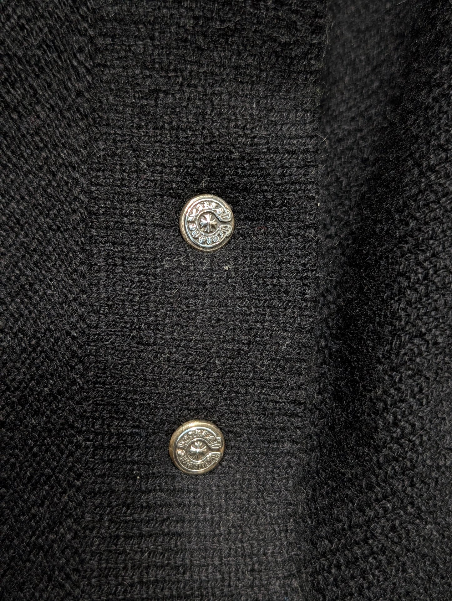 Triple Cross Leather Patch Cashmere Sweater