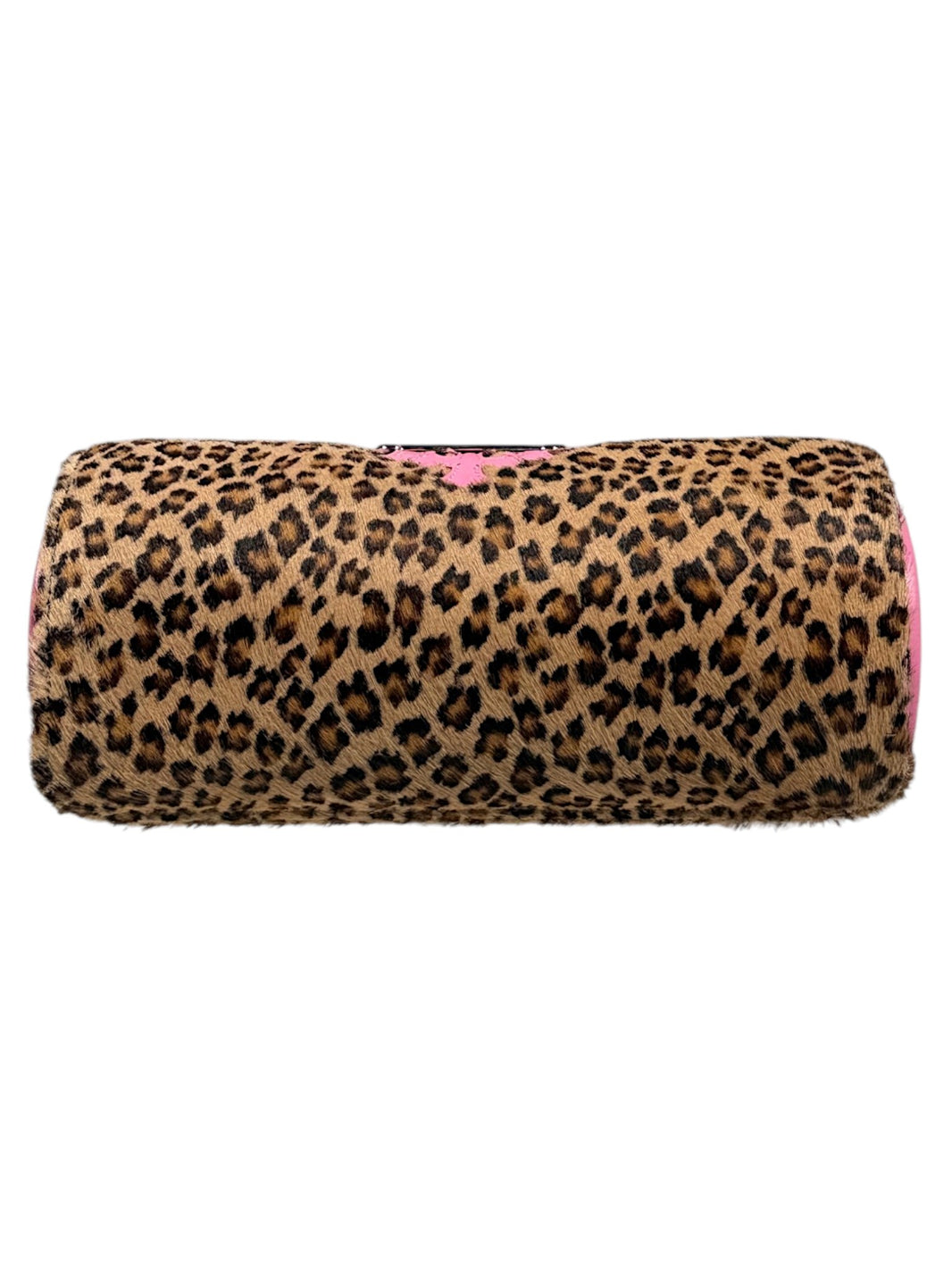 Watch Case Cheetah Calf Hair Chrome Hearts Pink Cross Patch