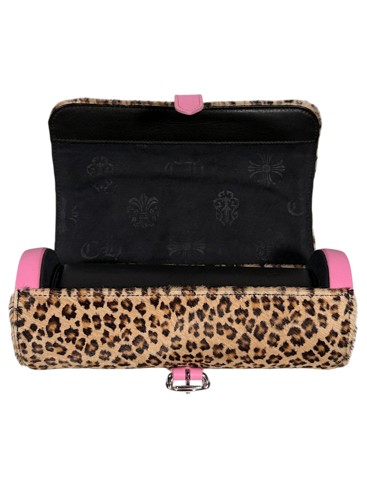 CH Monogram Jacquard Interior Chrome Hearts Cheetah Watch Roll