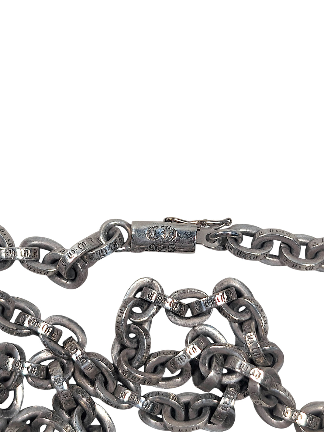 Chrome Hearts Paperchain Necklace .925 Silver Authenticated Designer