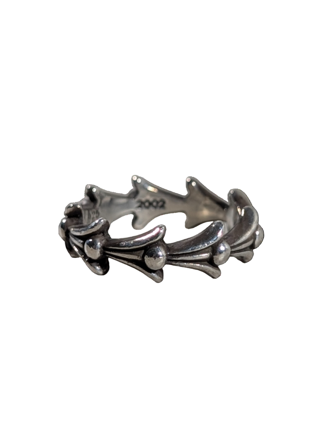 Chrome Hearts Crosstail Ring Sterling Silver Hardware