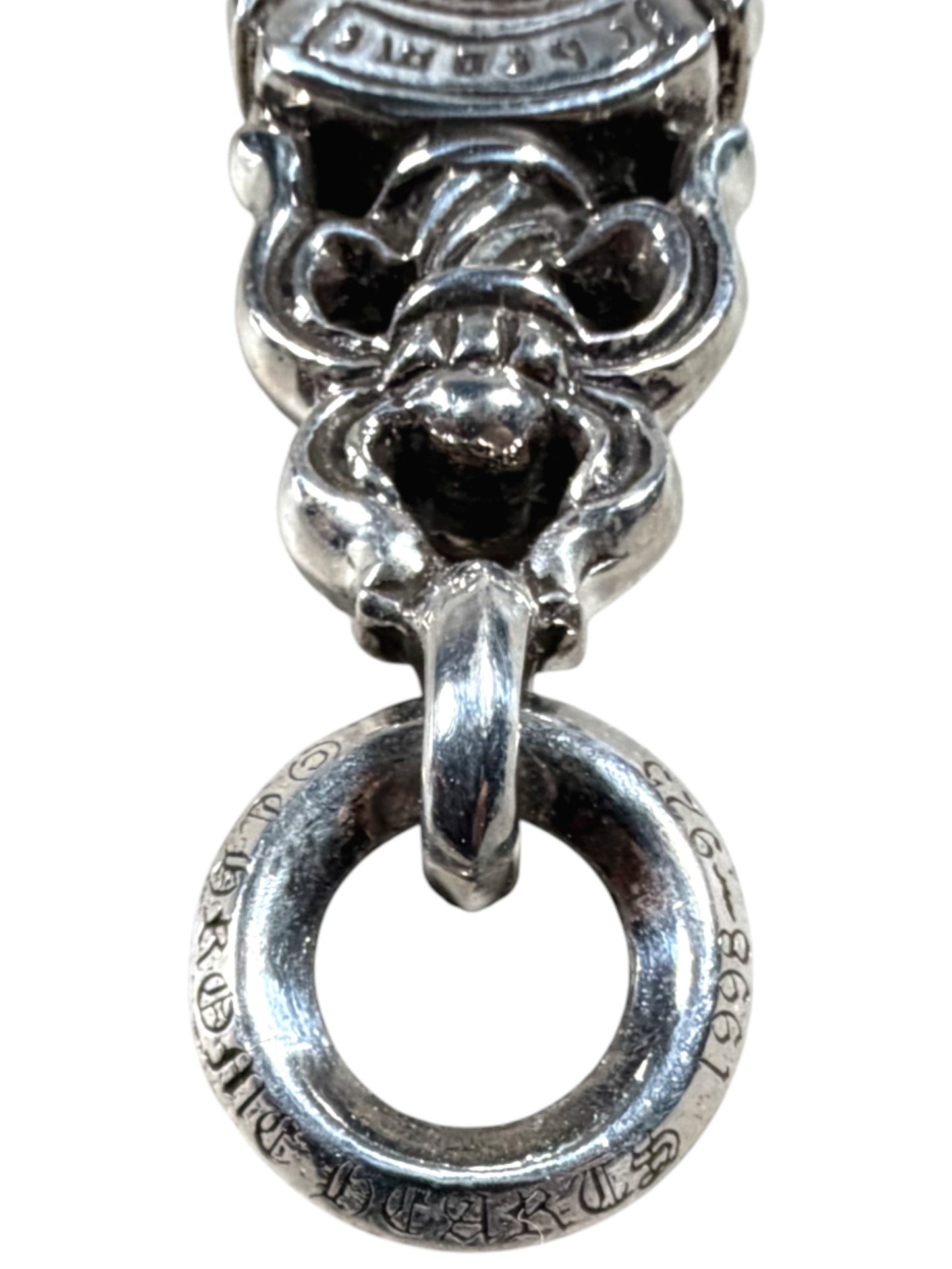 Dagger Pendant Silver Pave Diamond