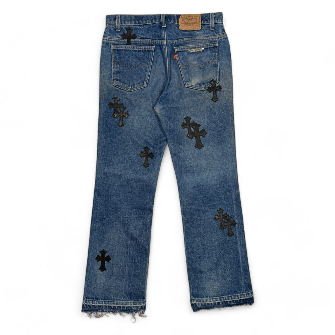 Chrome Hearts Cross Patch Vintage Levi's Jeans Sterling Silver Hardware