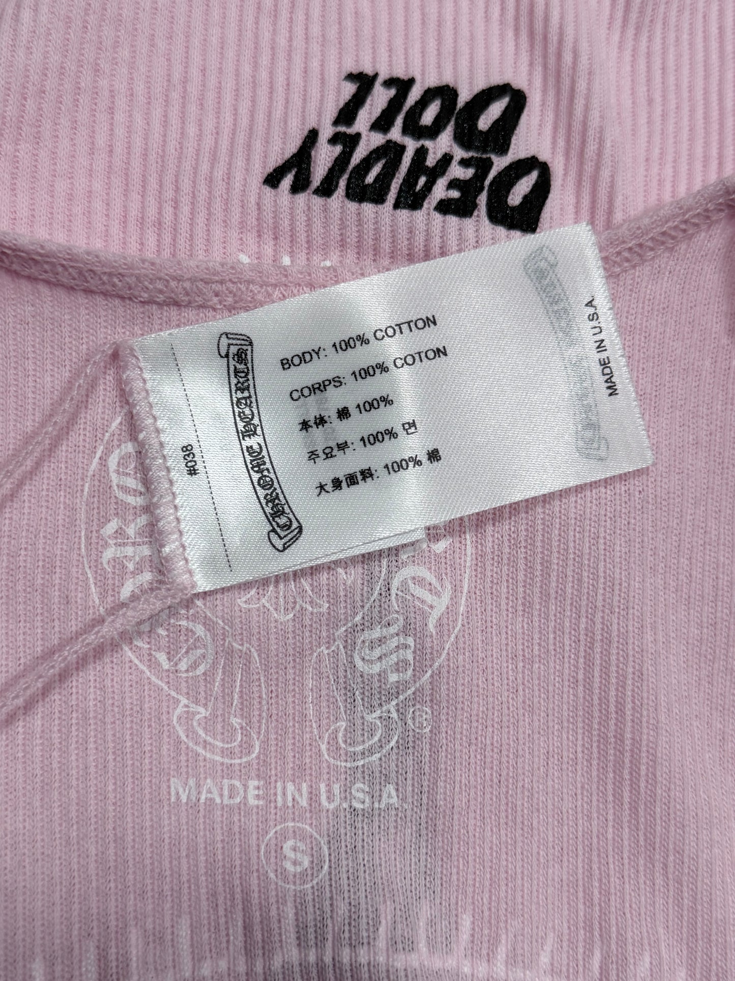 Chrome Hearts Pink Deadly Doll Tank Top Verified YP Collective