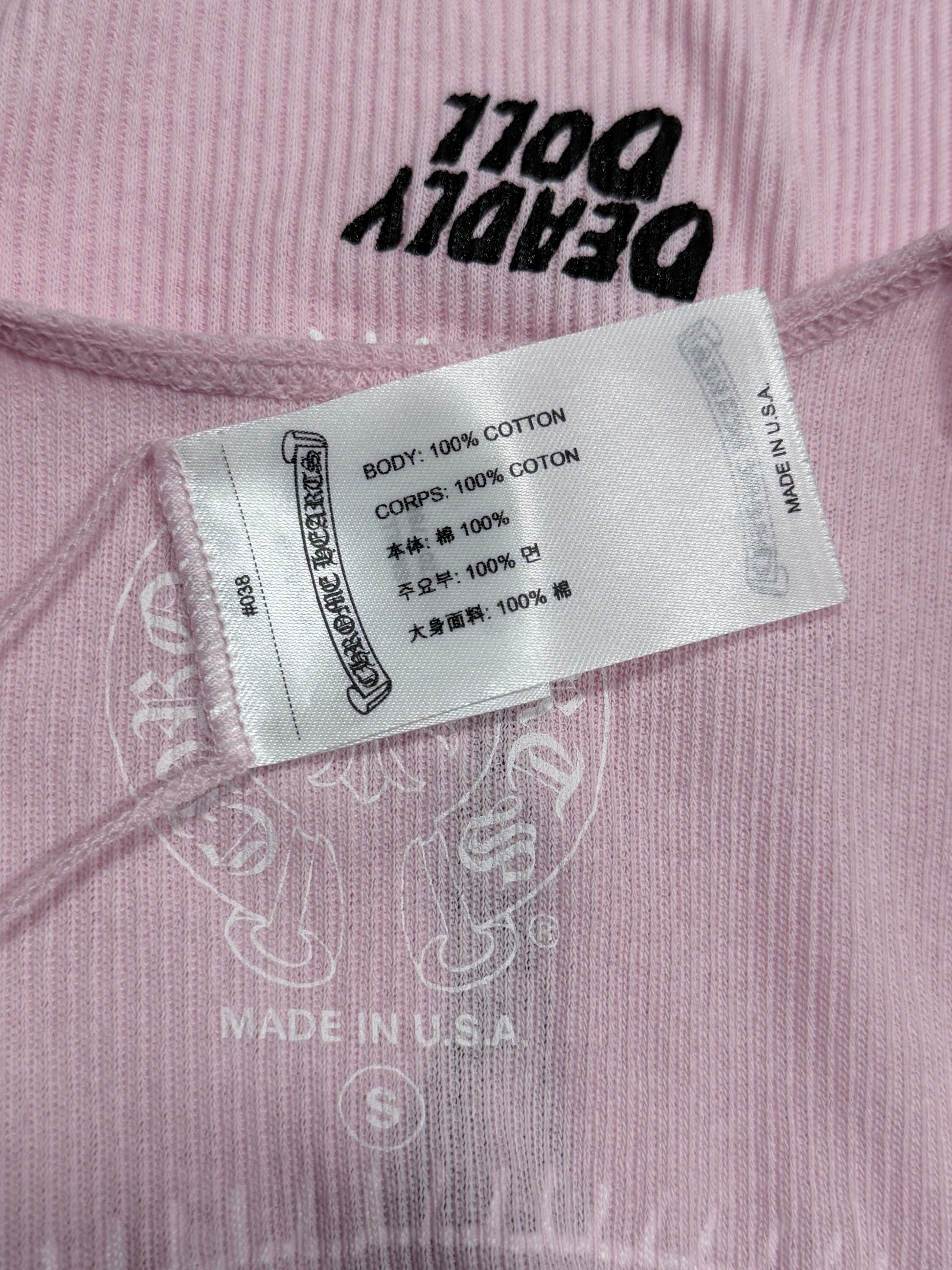 Chrome Hearts Pink Deadly Doll Tank Top Verified YP Collective