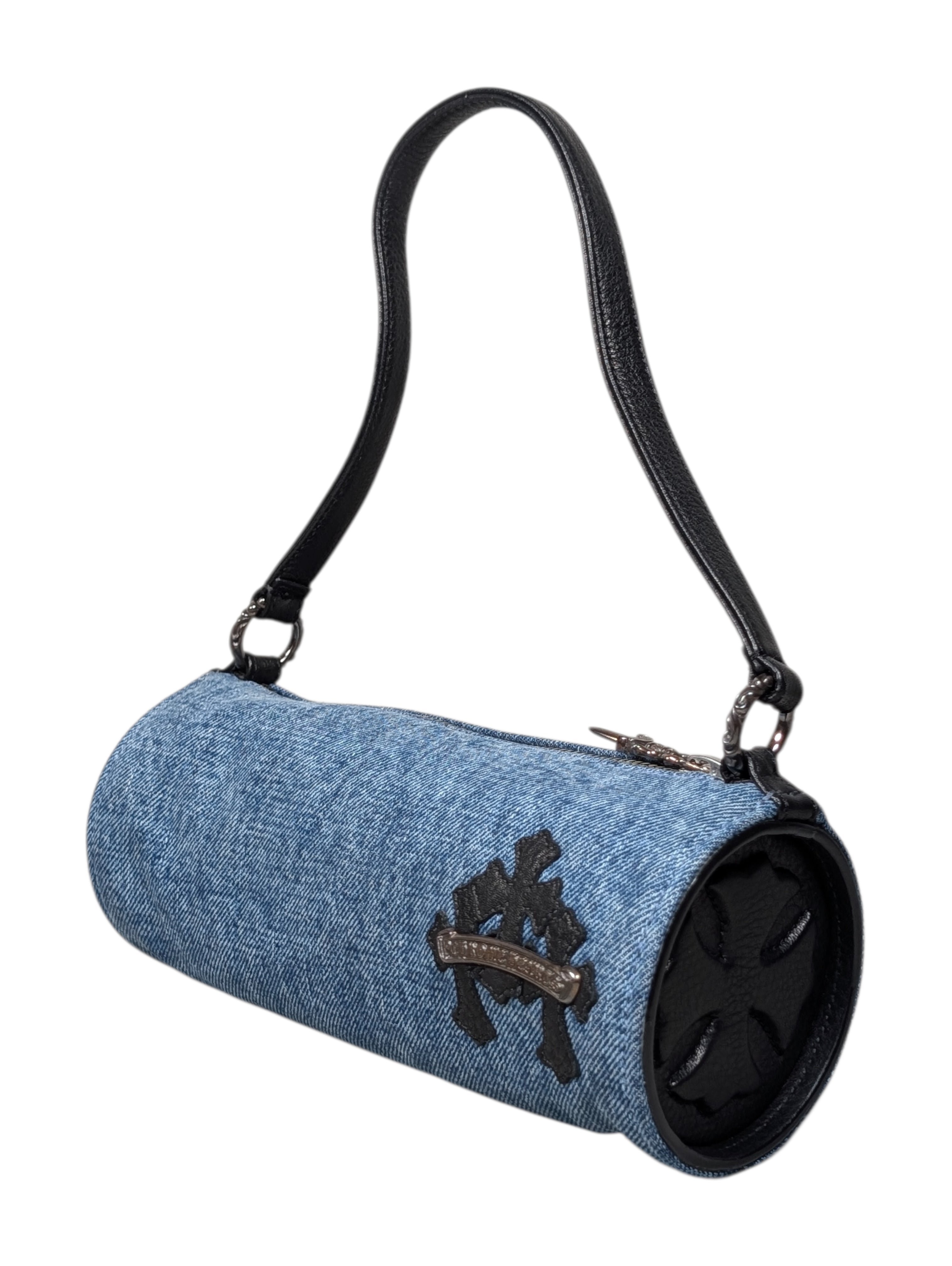 Nylon & Leather Cross Patch Duffel Bag main image 1