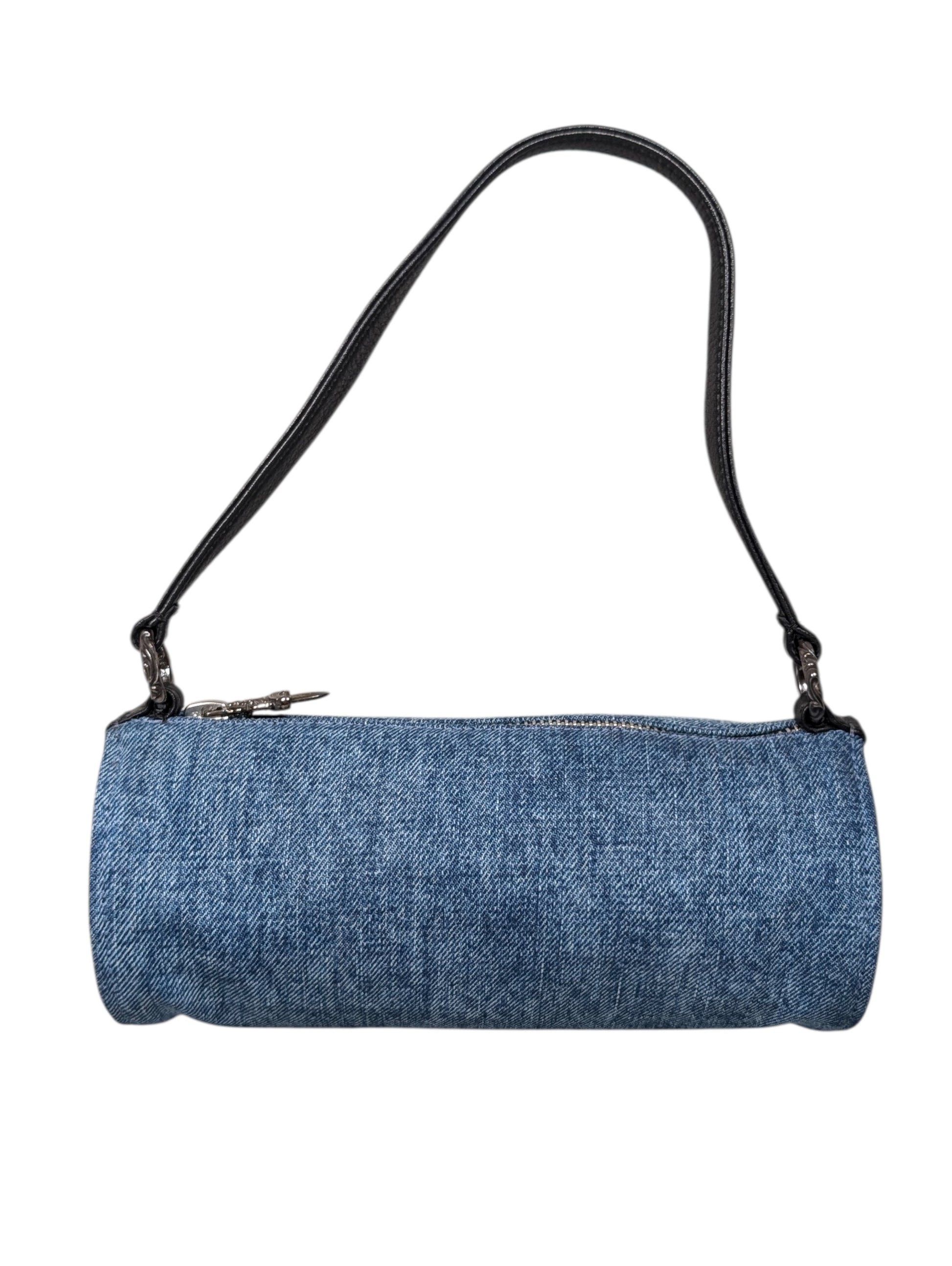 chrome hearts leather cross patch bag