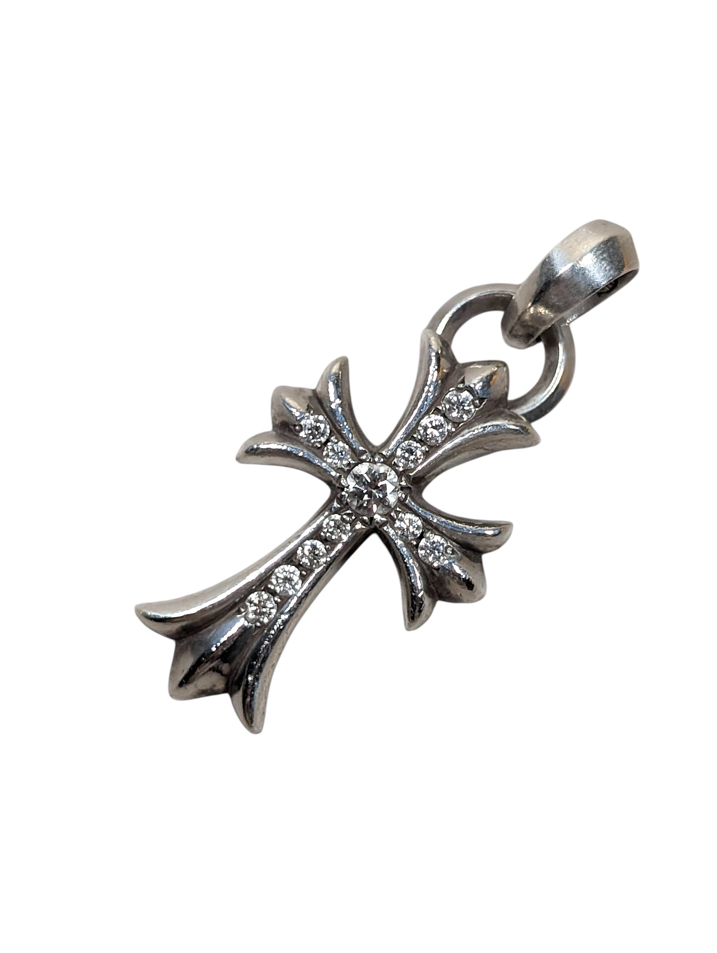Pave Diamond Small Cross Pendant