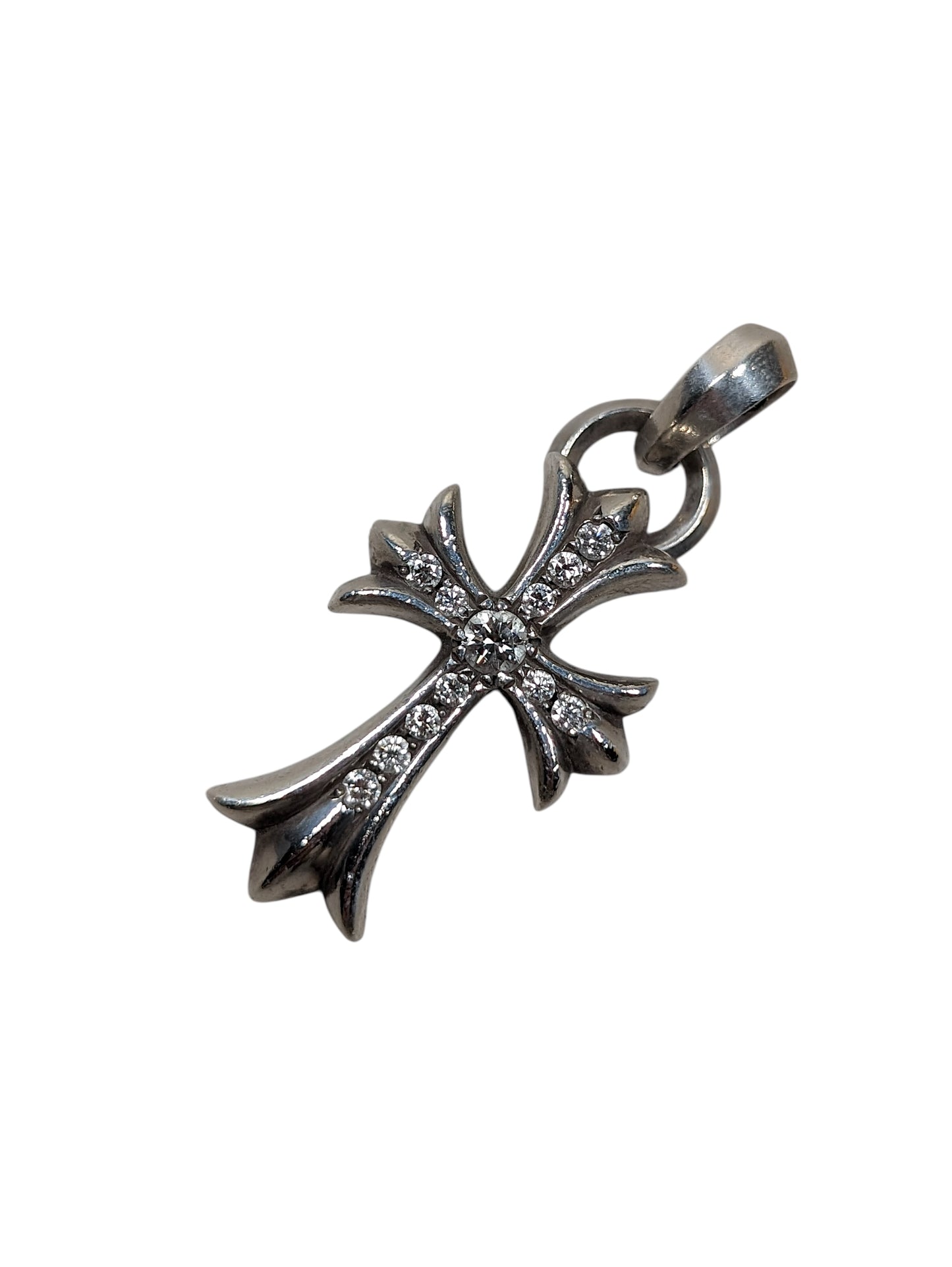 Pave Diamond Small Cross Pendant