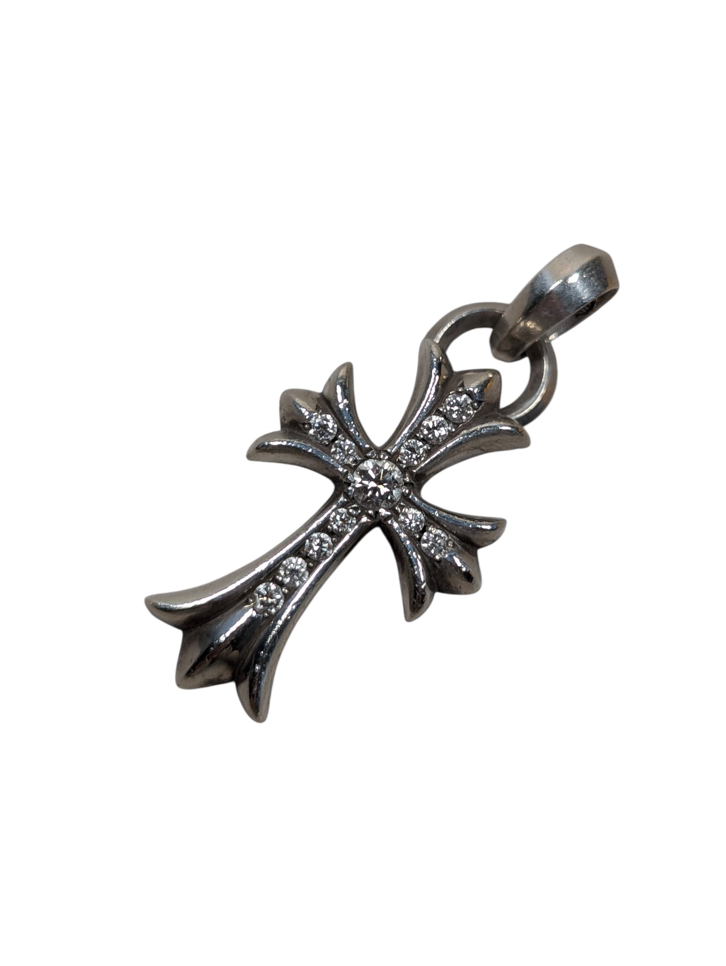 Pave Diamond Small Cross Pendant