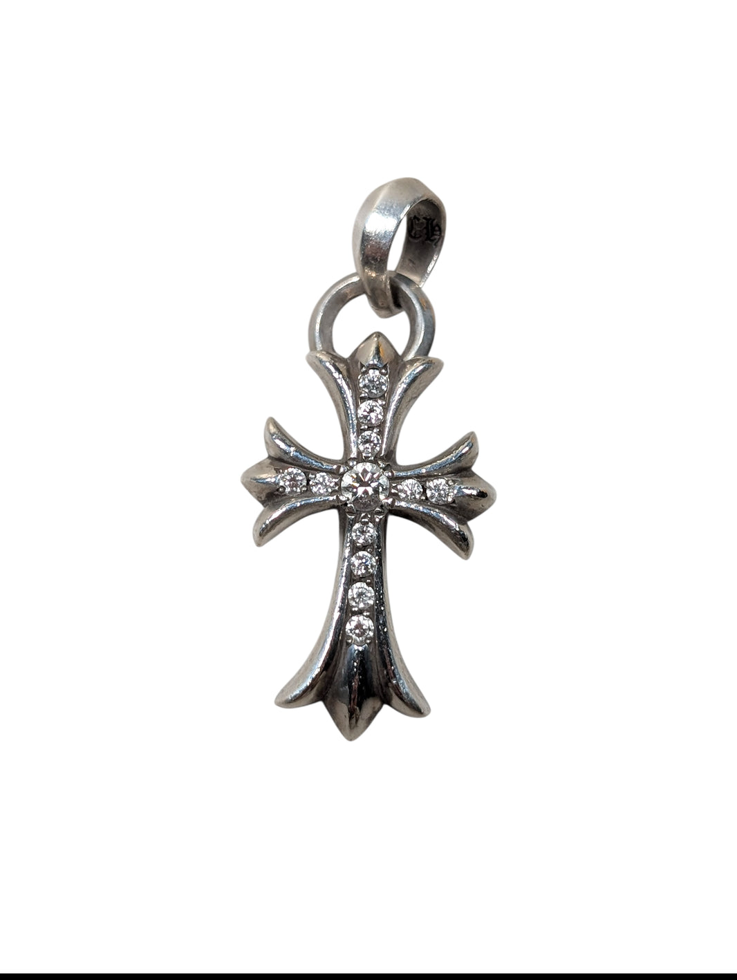 Chrome Hearts Pave Diamond Small Cross Pendant Archival