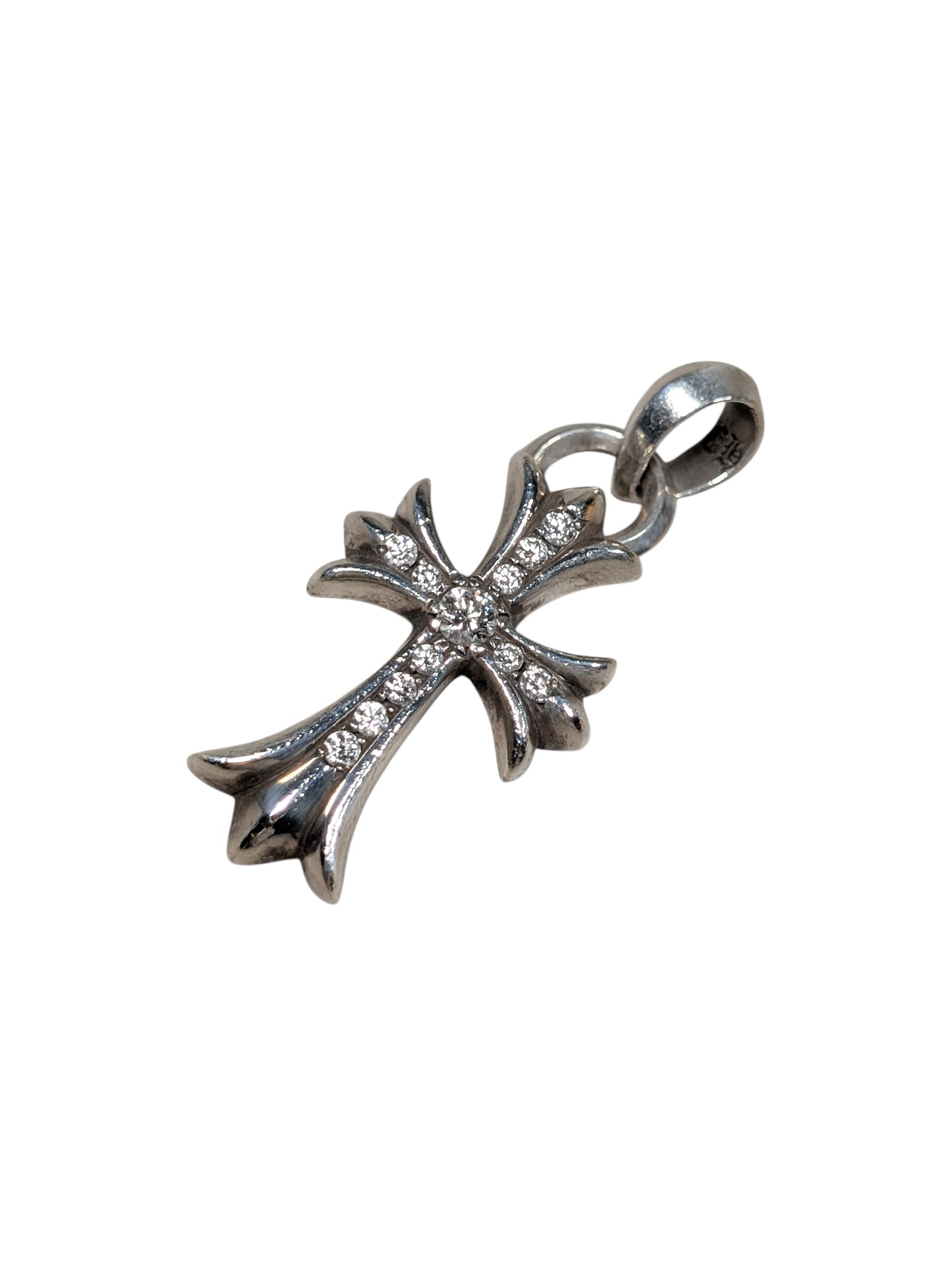 Pave Diamond Small Cross Pendant