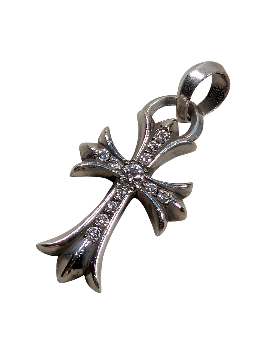 Chrome Hearts Pave Diamond Small Cross Pendant Verified YP Collective