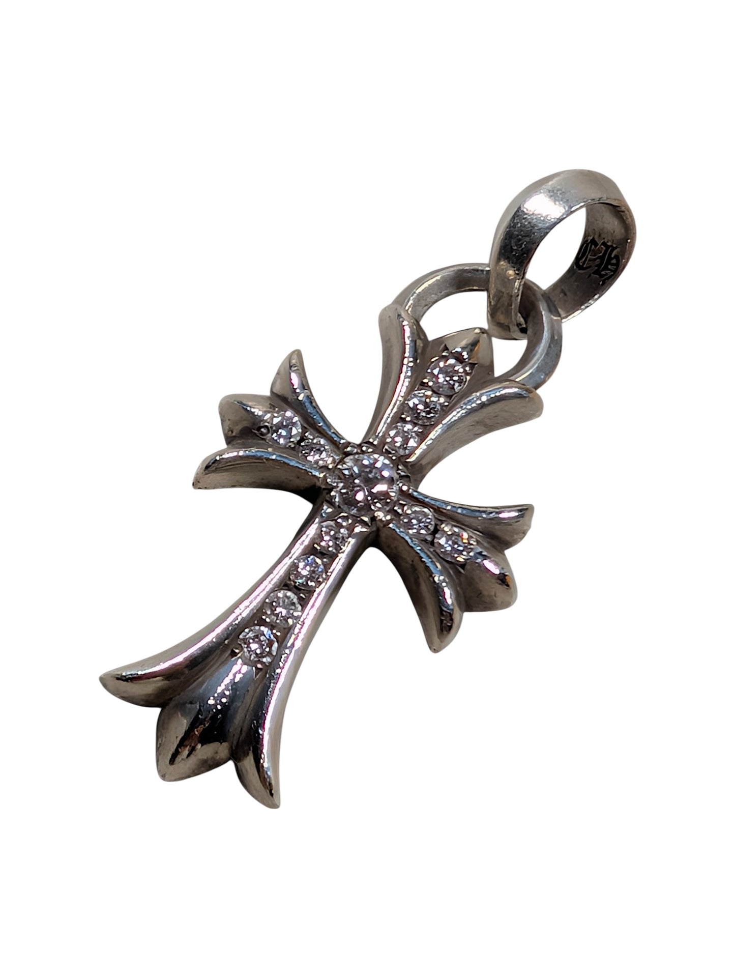 Chrome Hearts Pave Diamond Small Cross Pendant Verified YP Collective