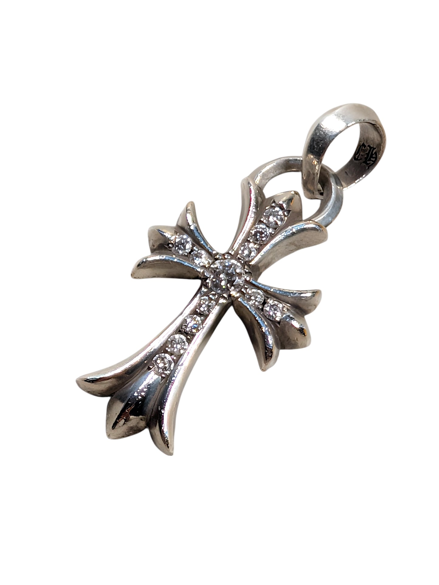 Pave Diamond Small Cross Pendant