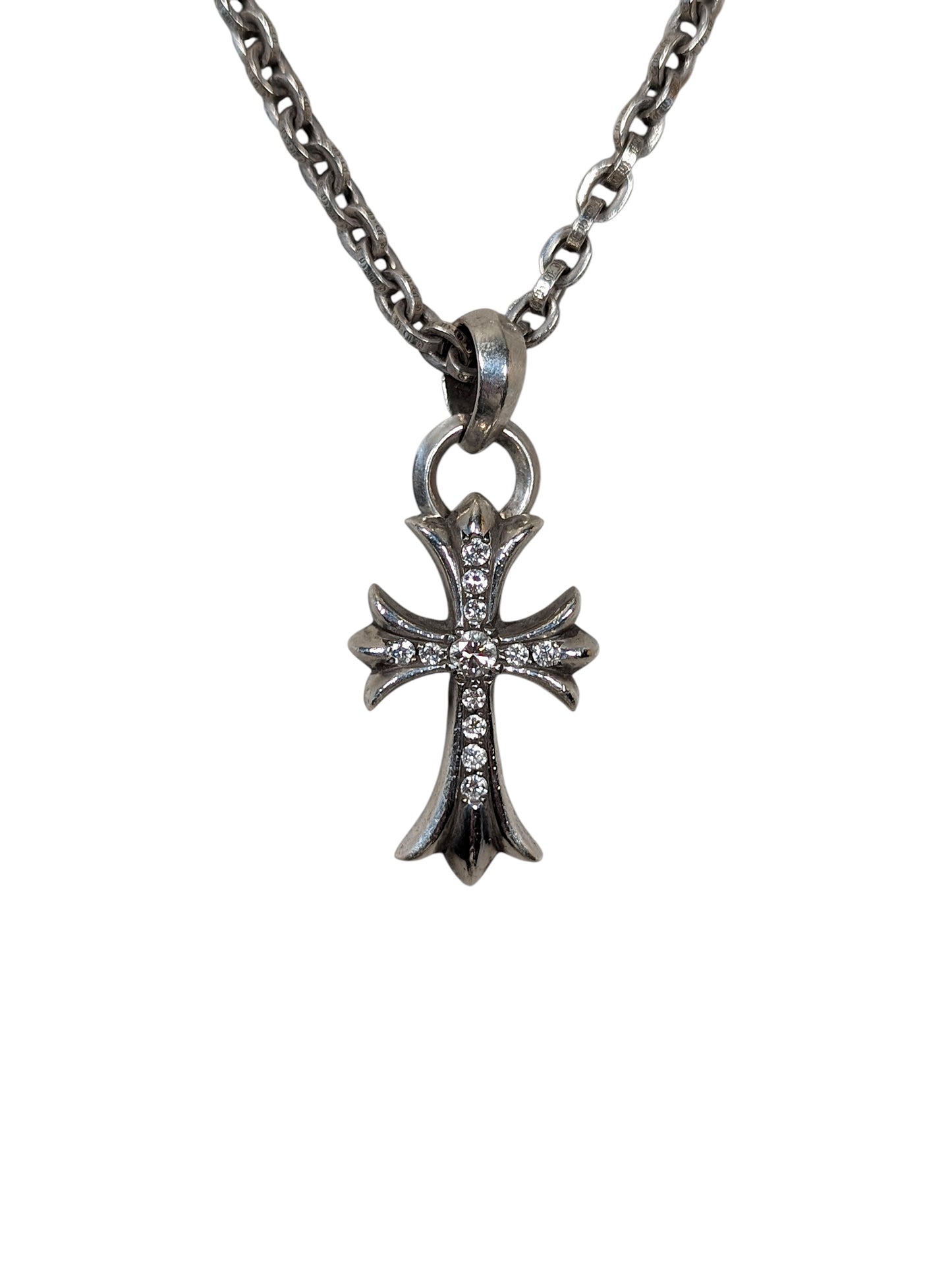 Pave Diamond Small Cross Pendant