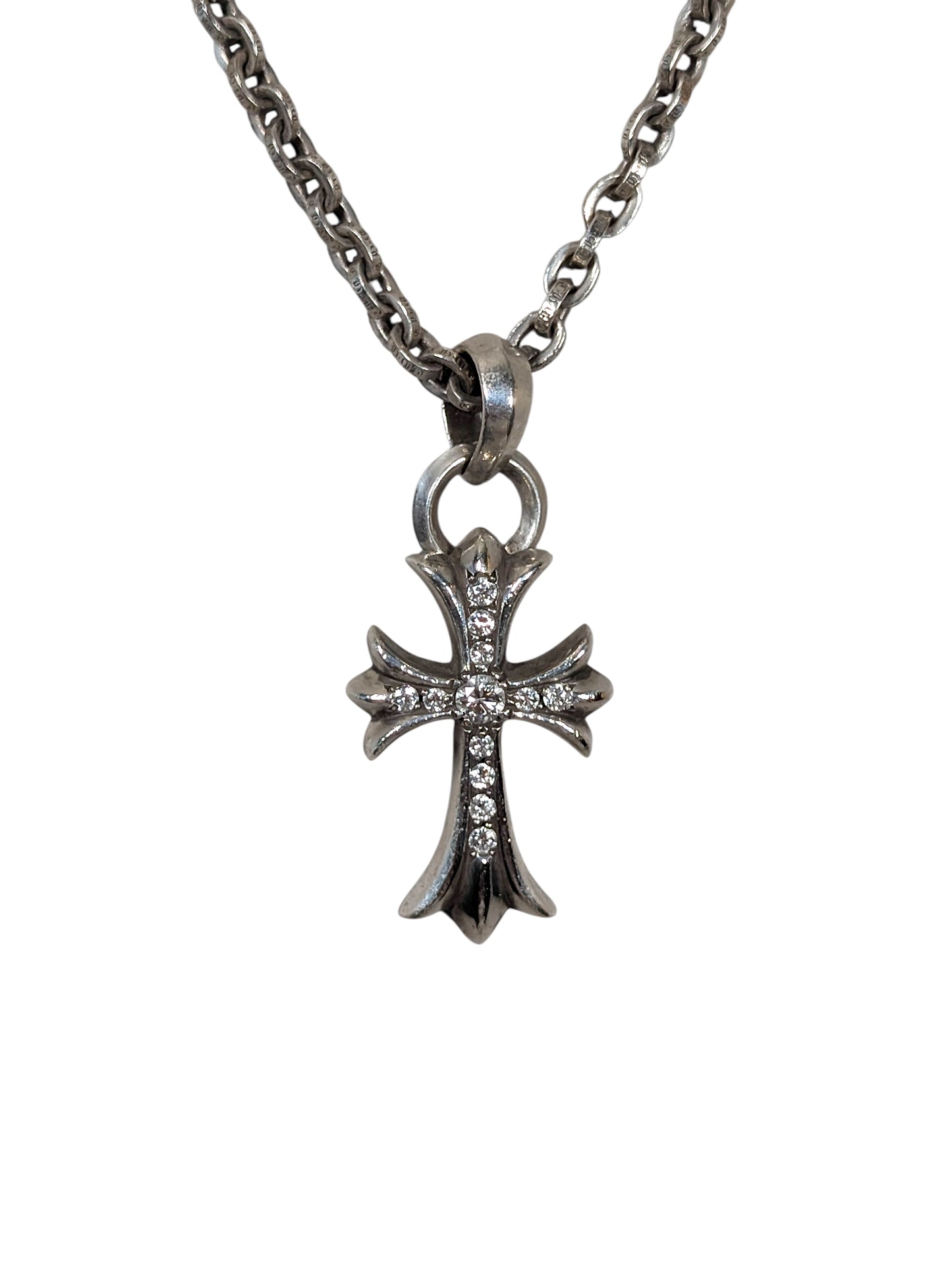 Pave Diamond Small Cross Pendant