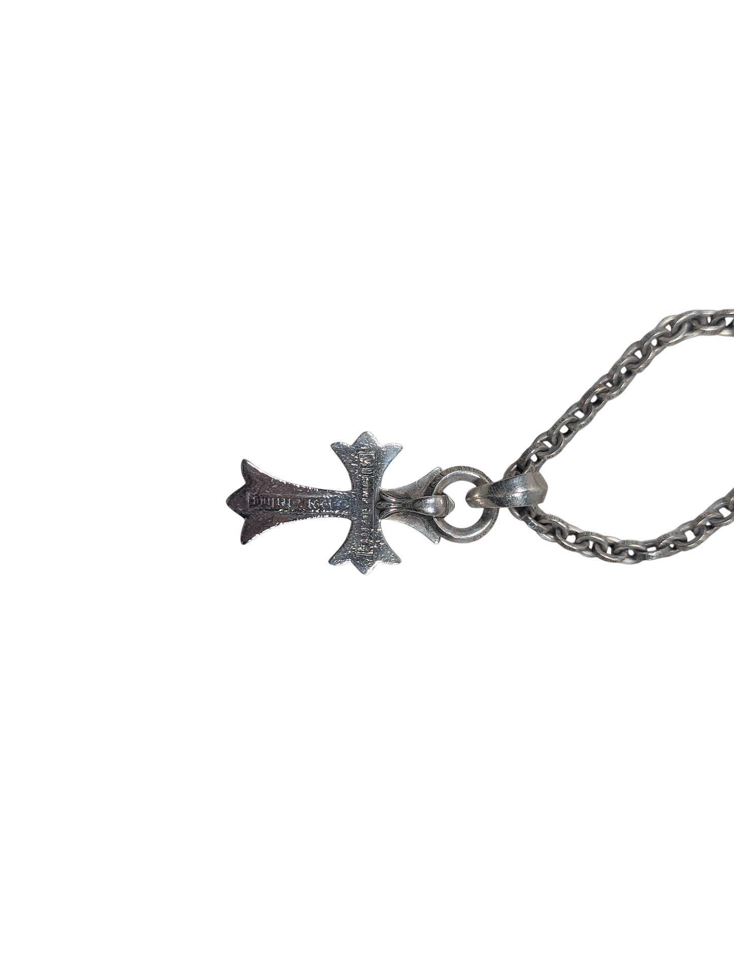 Chrome Hearts Pave Diamond Small Cross Pendant Genuine