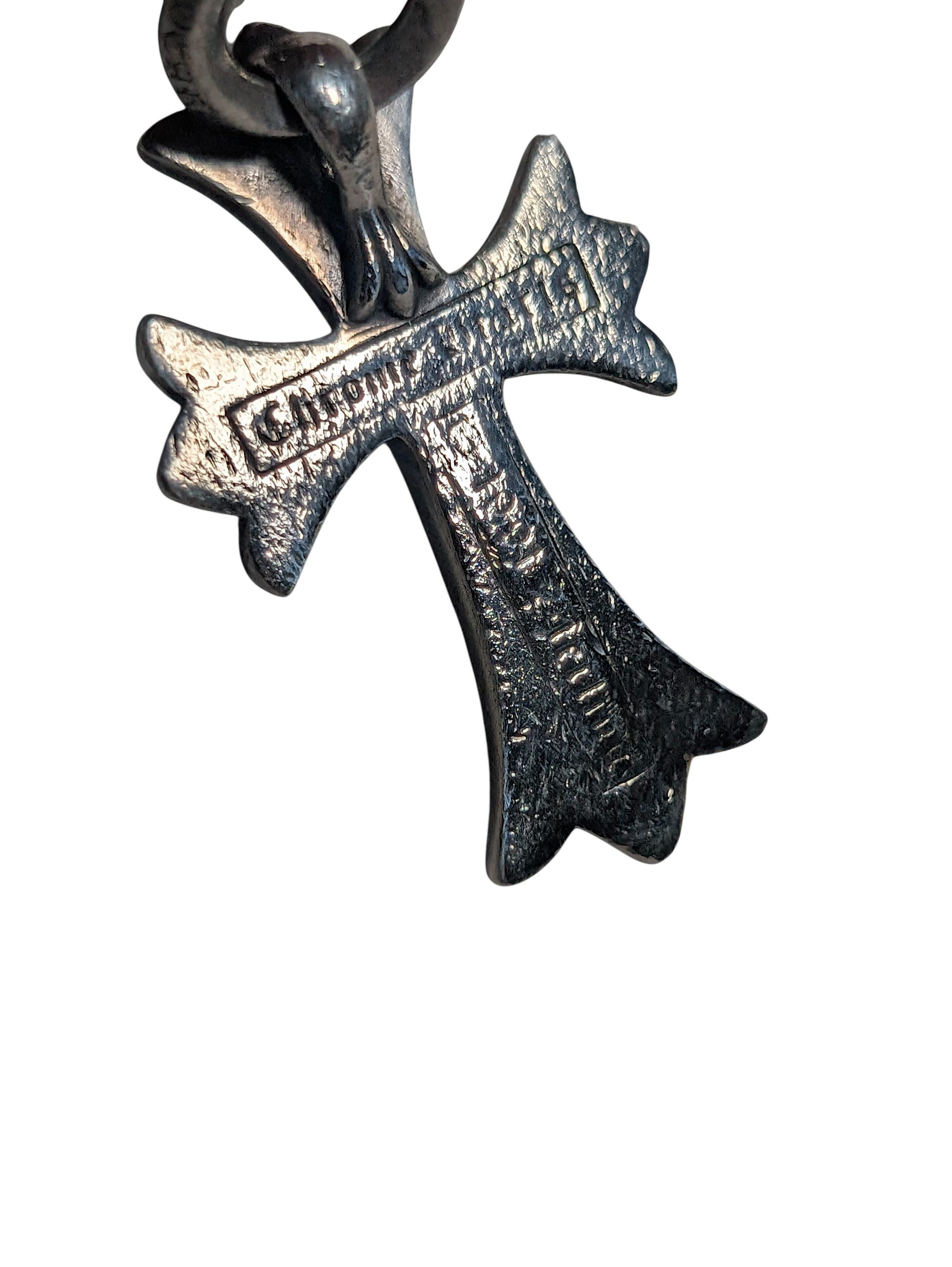 Chrome Hearts Pave Diamond Small Cross Pendant Rare Collectible
