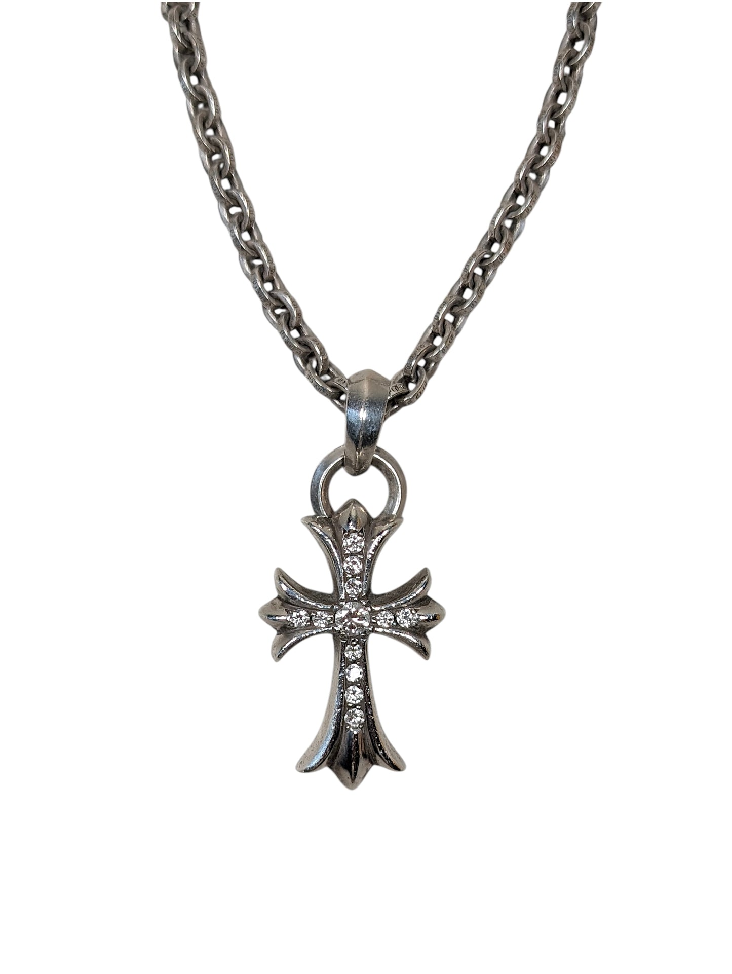 Pave Diamond Small Cross Pendant