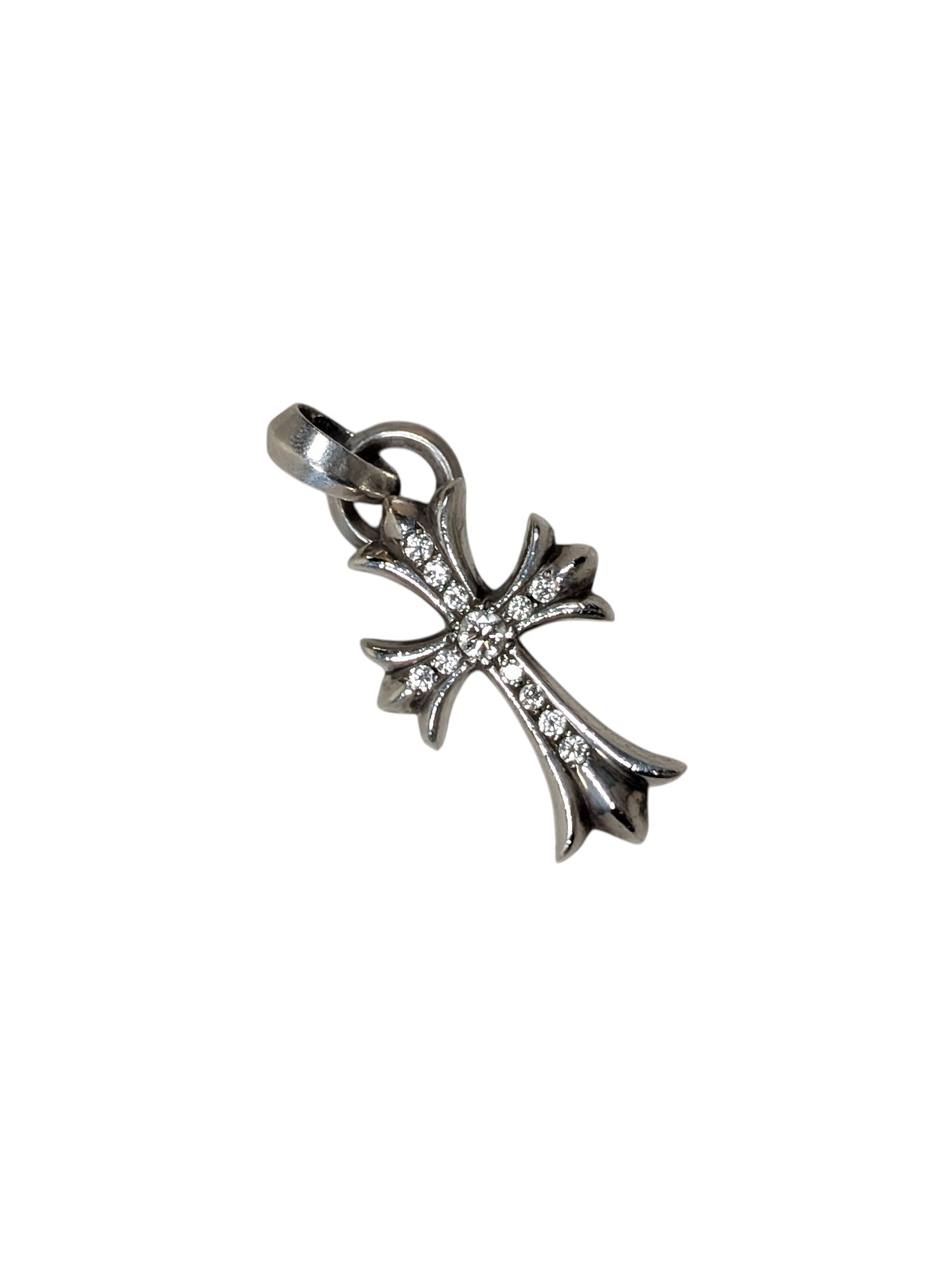 Pave Diamond Small Cross Pendant