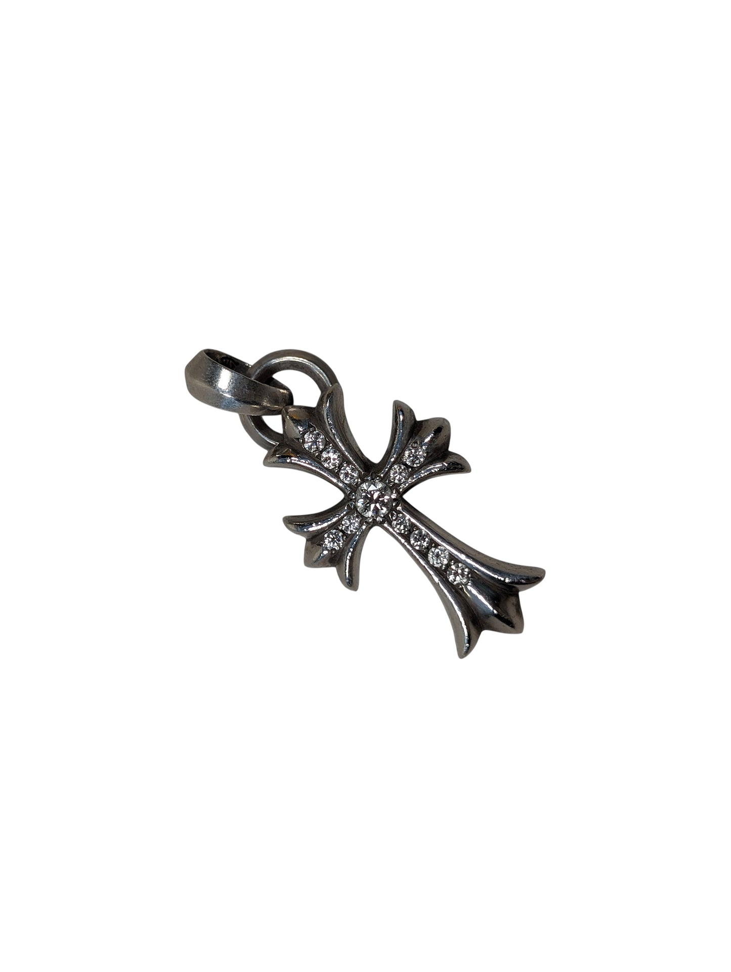 Chrome Hearts Pave Diamond Small Cross Pendant Hand-Selected Collector Piece
