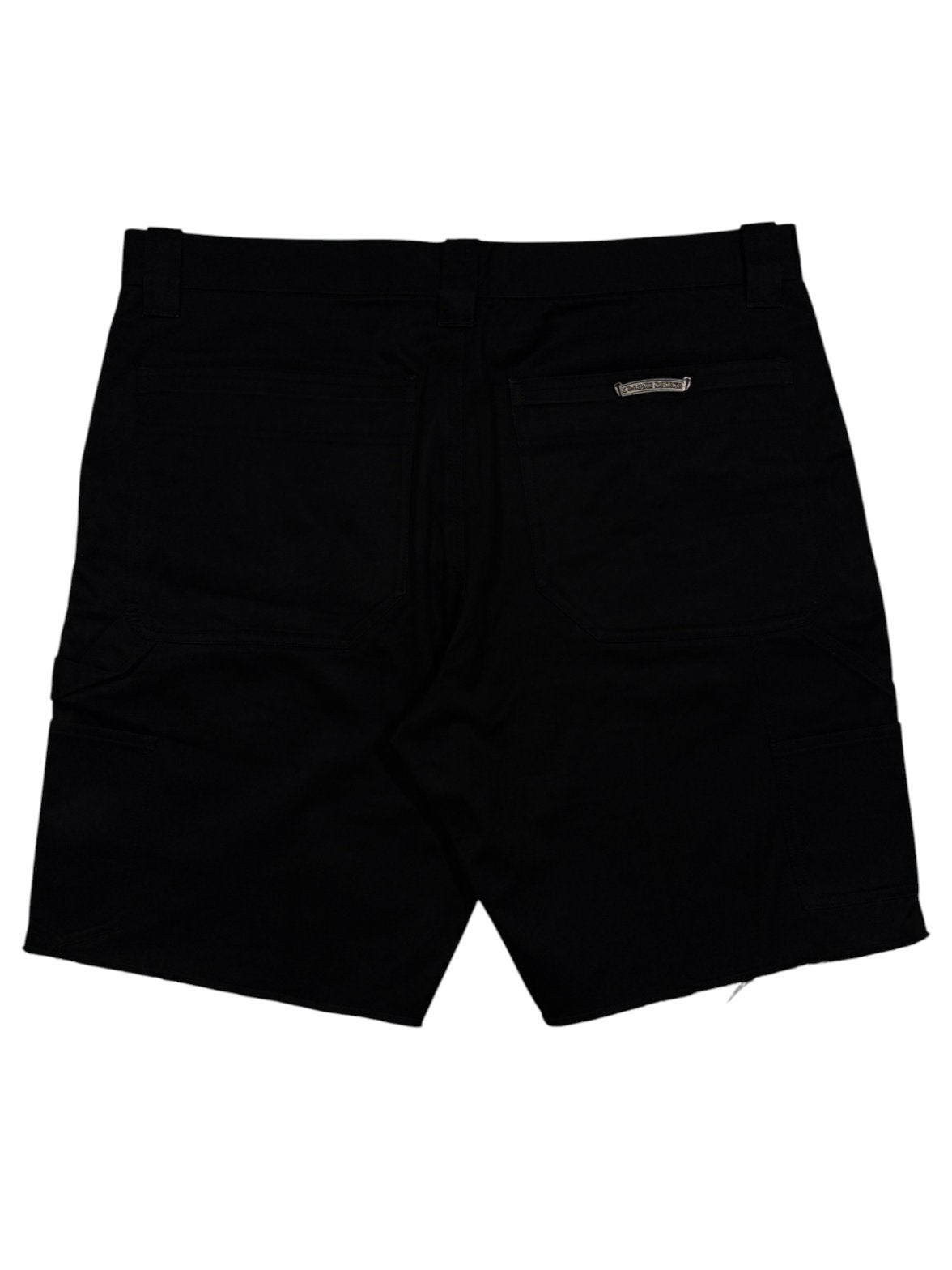 Floral Cross Button .925 Sterling Silver Chrome Hearts Shorts Black