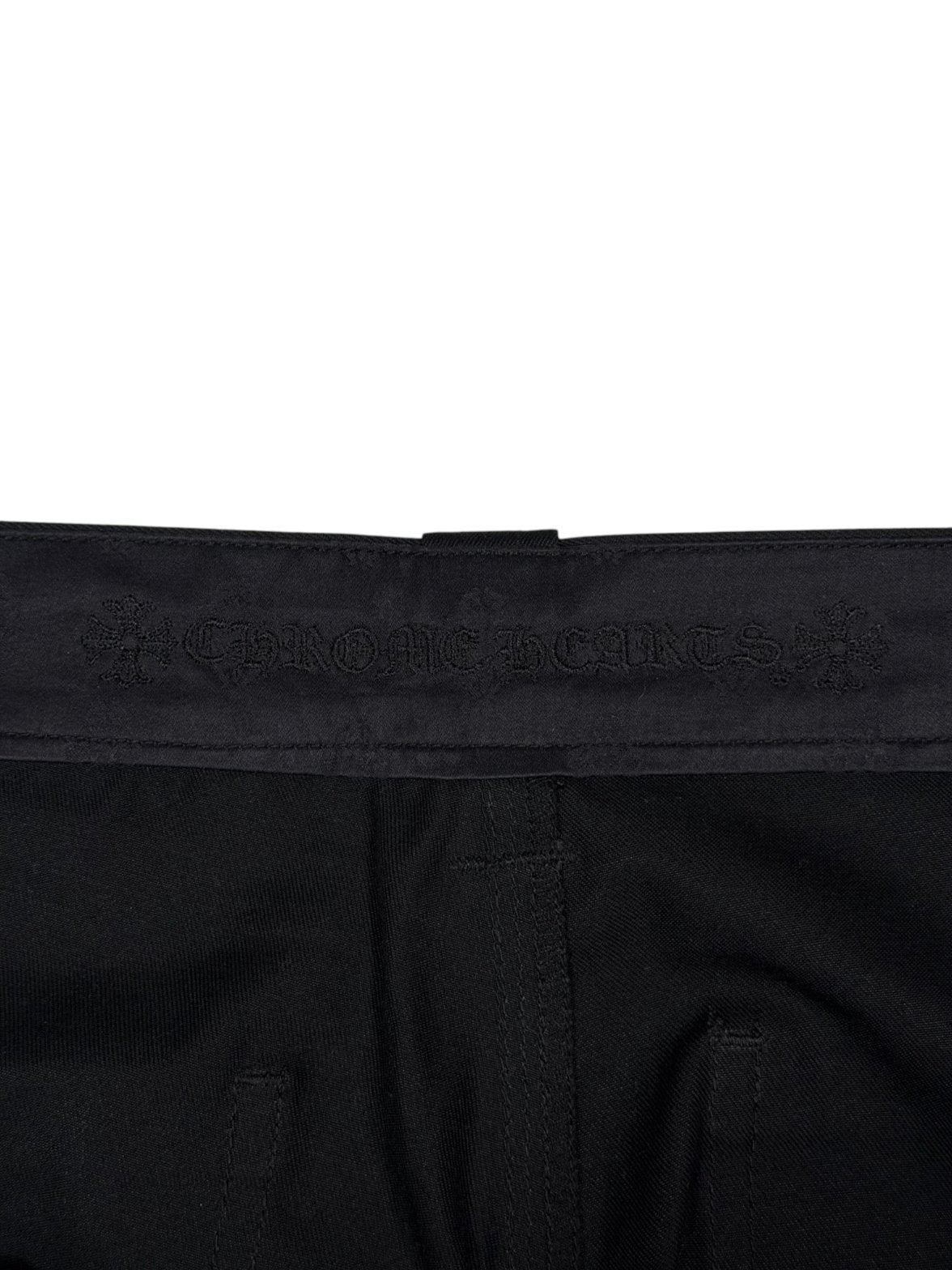 Chrome Hearts Double Knee Shorts Back Pocket Sterling Silver CH Label