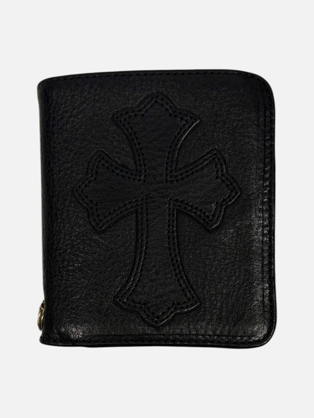 Chrome Hearts Dr. Digiacomo Cross Patch Wallet Black Leather