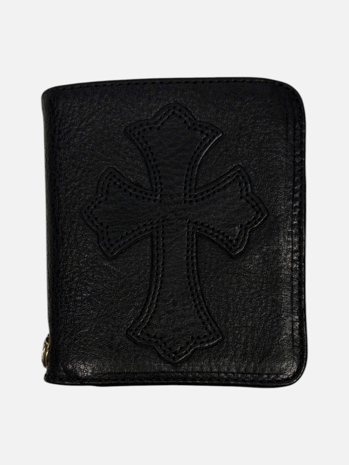 Chrome Hearts Dr. Digiacomo Cross Patch Wallet Black Leather