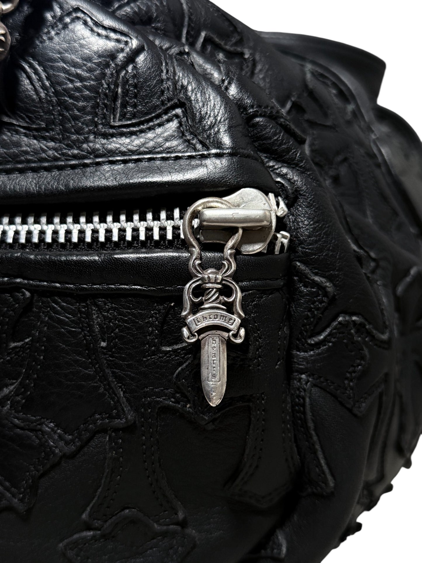Chrome Hearts Cemetery Cross Patch Duffle Bag Large (S) Genuine