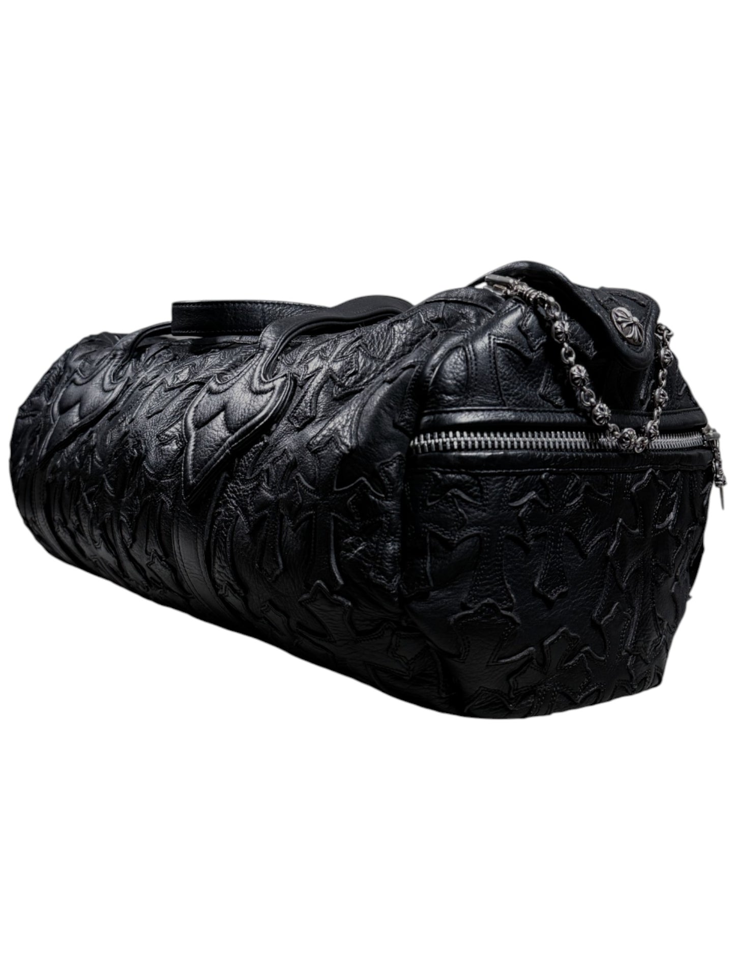 Chrome Hearts Cemetery Cross Patch Duffle Bag Large (S) Authenticated Designer