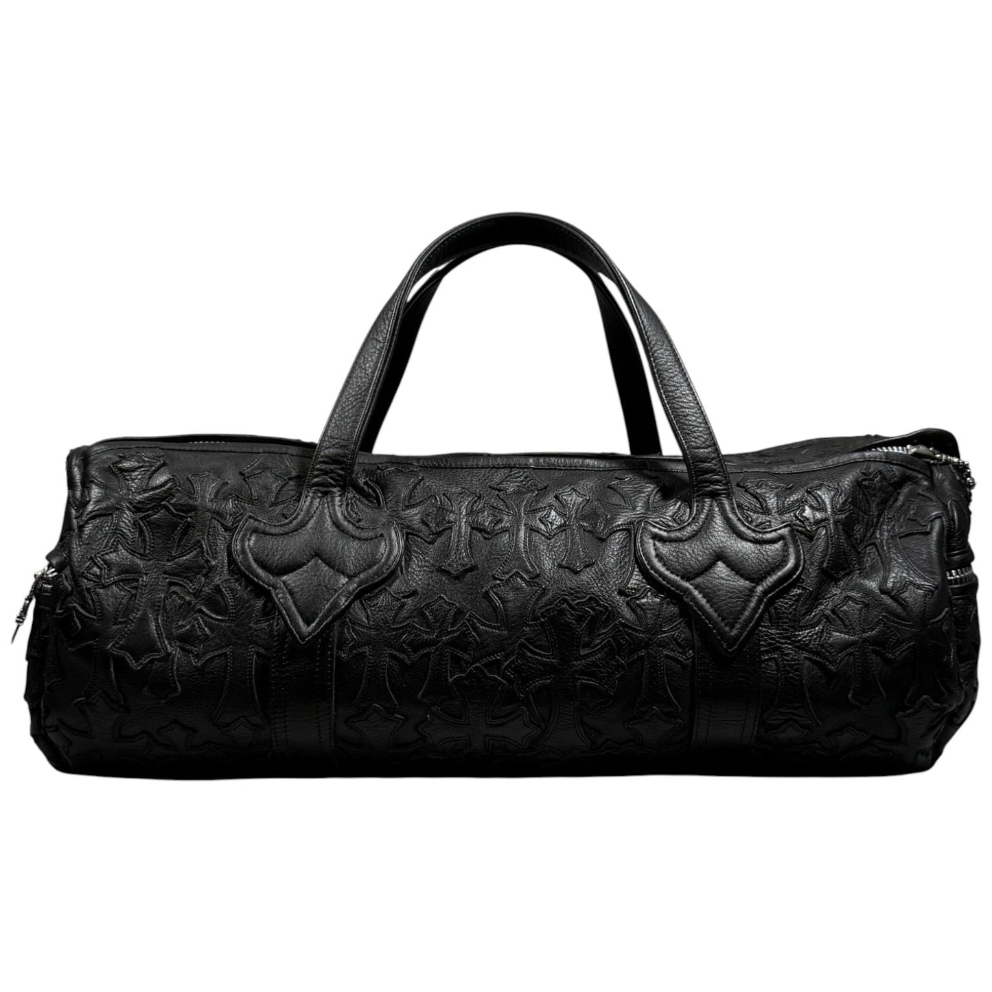 Chrome Hearts Cemetery Cross Patch Duffle Bag Large (S) Authentic Duffle Bags