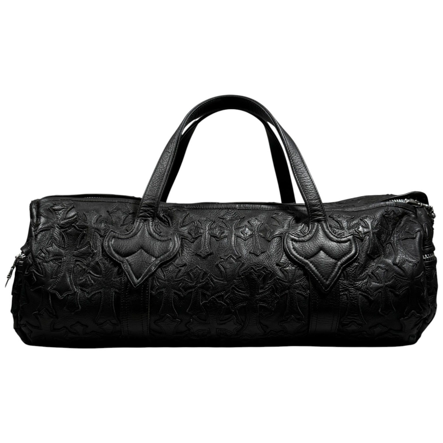 Chrome Hearts Cemetery Cross Patch Duffle Bag Large (S) Authentic Duffle Bags